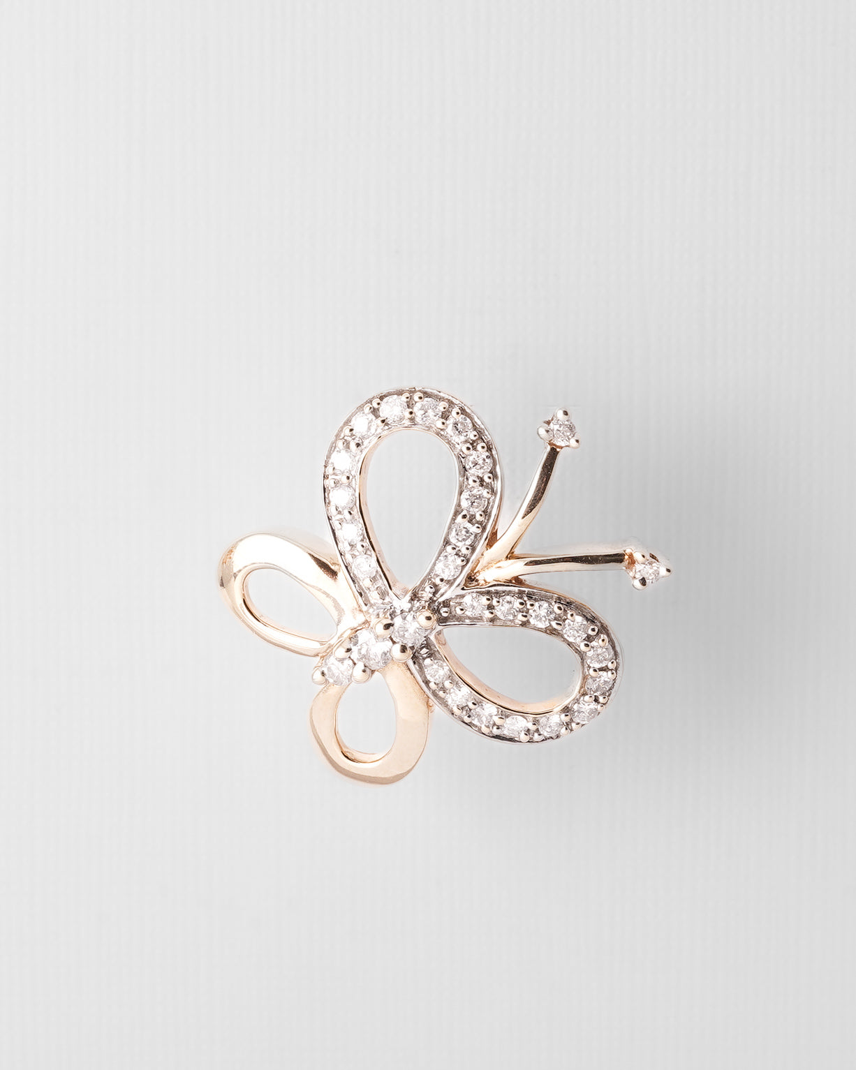 Liva | Vintage Diamant Vlinder Hanger