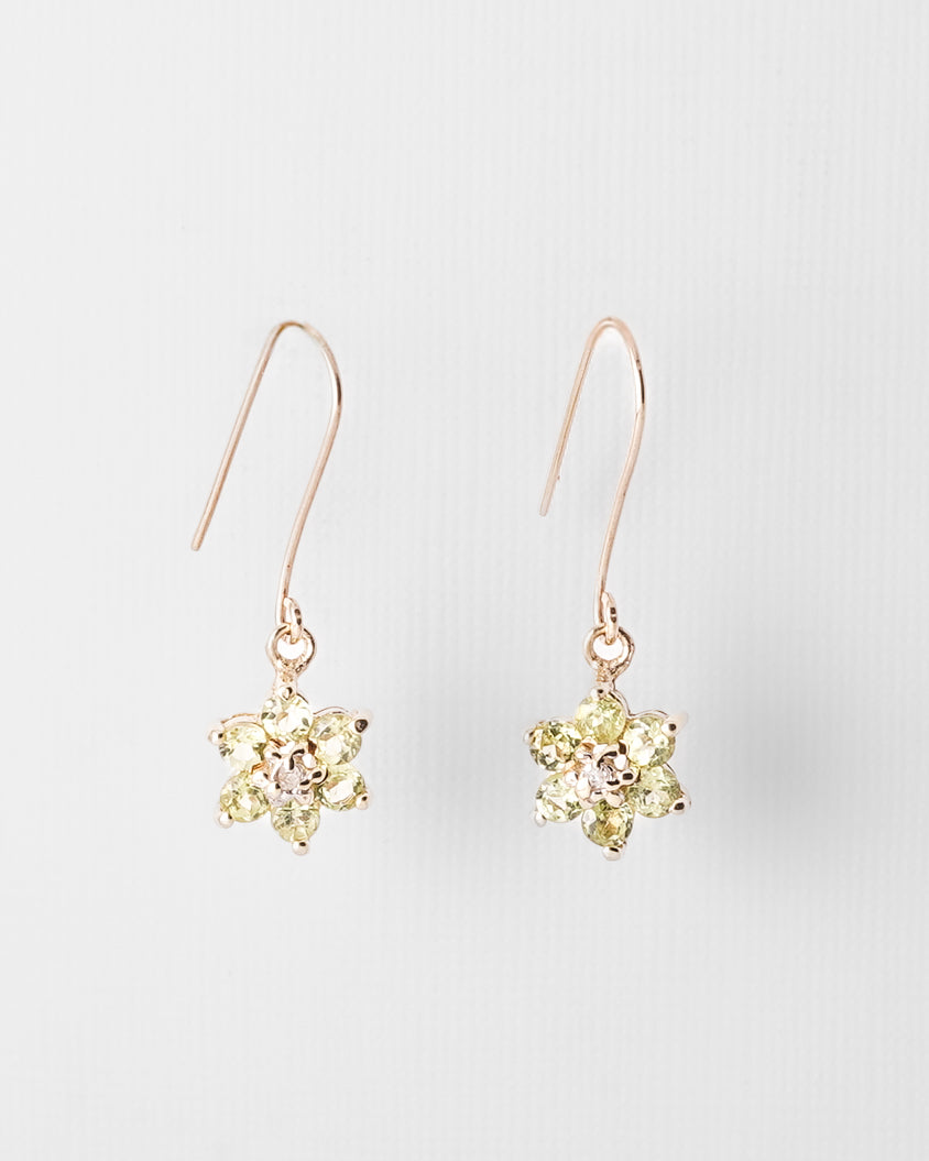 Maja | Vintage Peridoot & Diamant Oorbellen