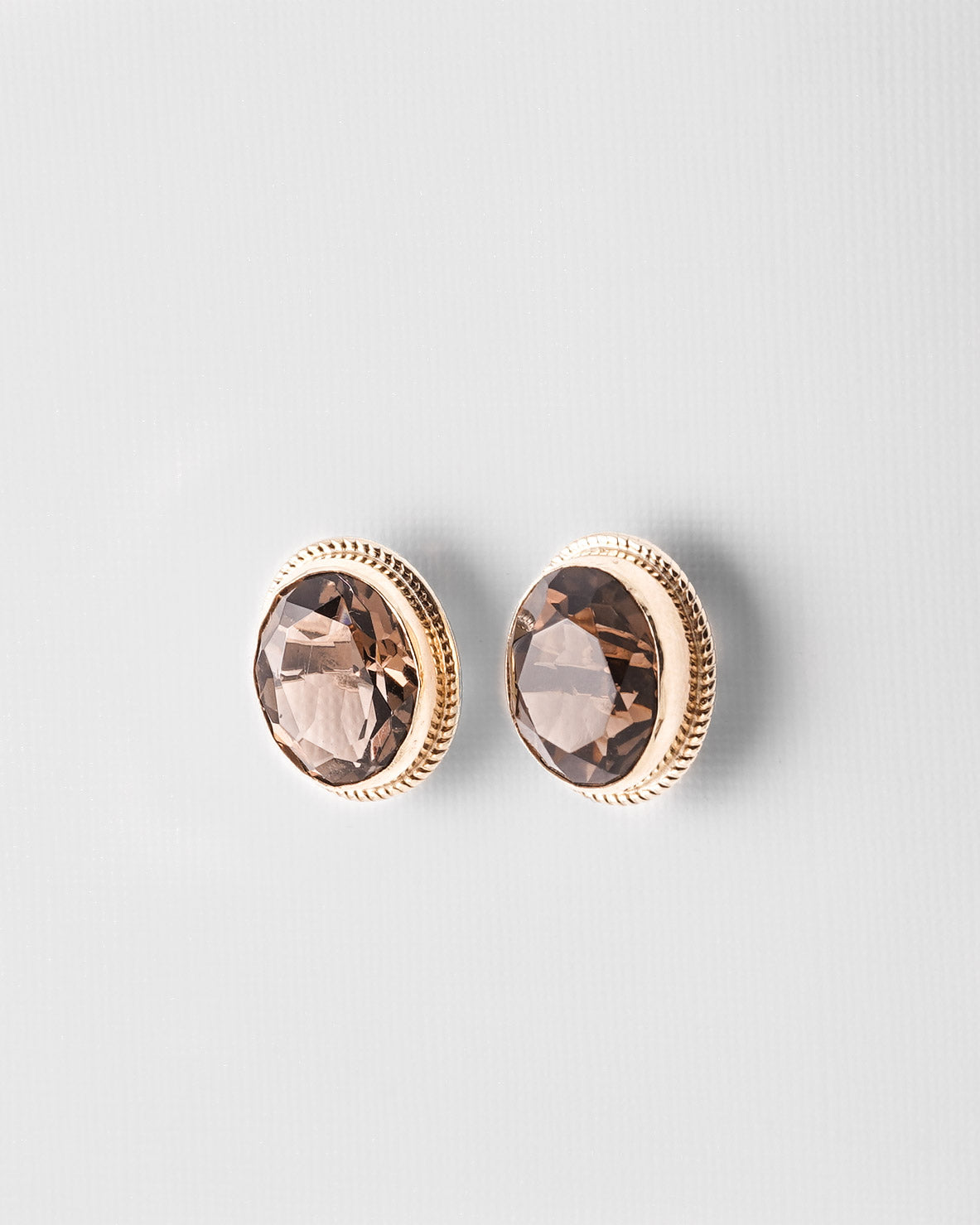 Noemi | Vintage Smokey Kwarts Oorbellen