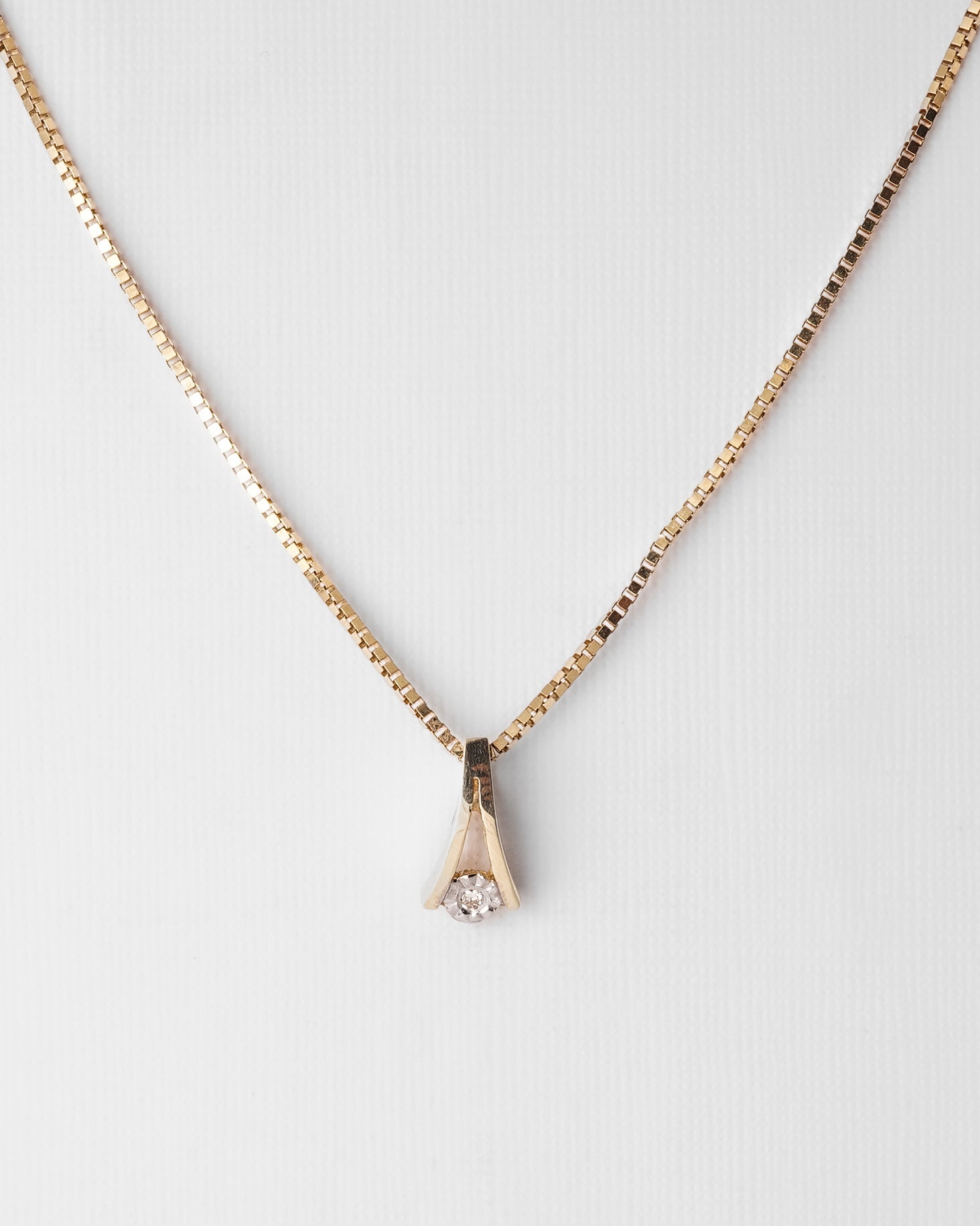 Romy | 14K Geel Gouden Diamanten (0.03ct) Hanger