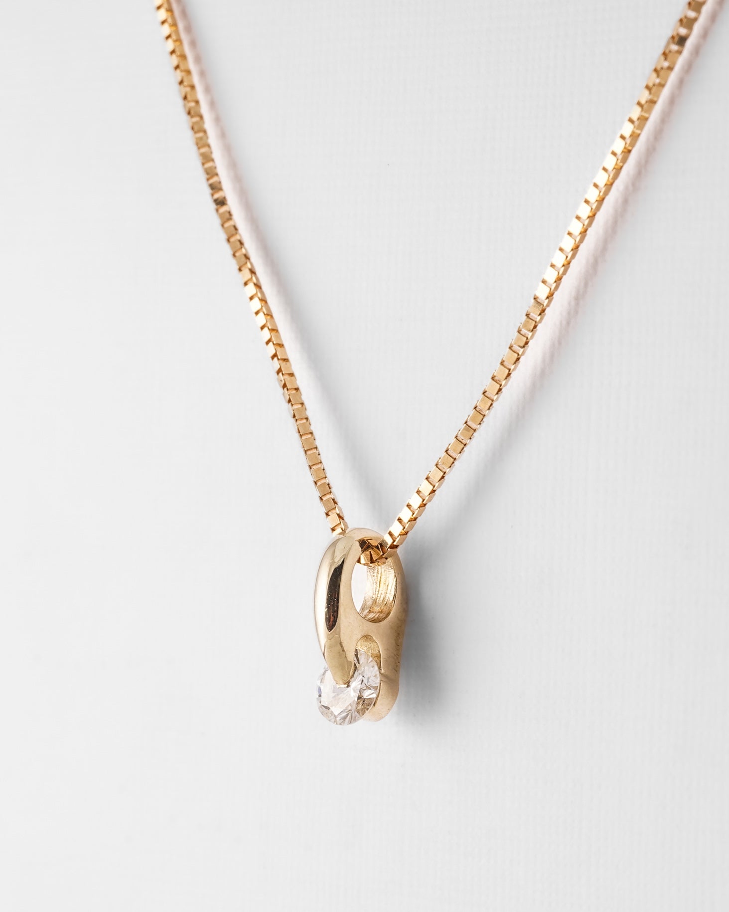 Soraya | 14K Geel Gouden Diamanten (0.04ct) Hanger