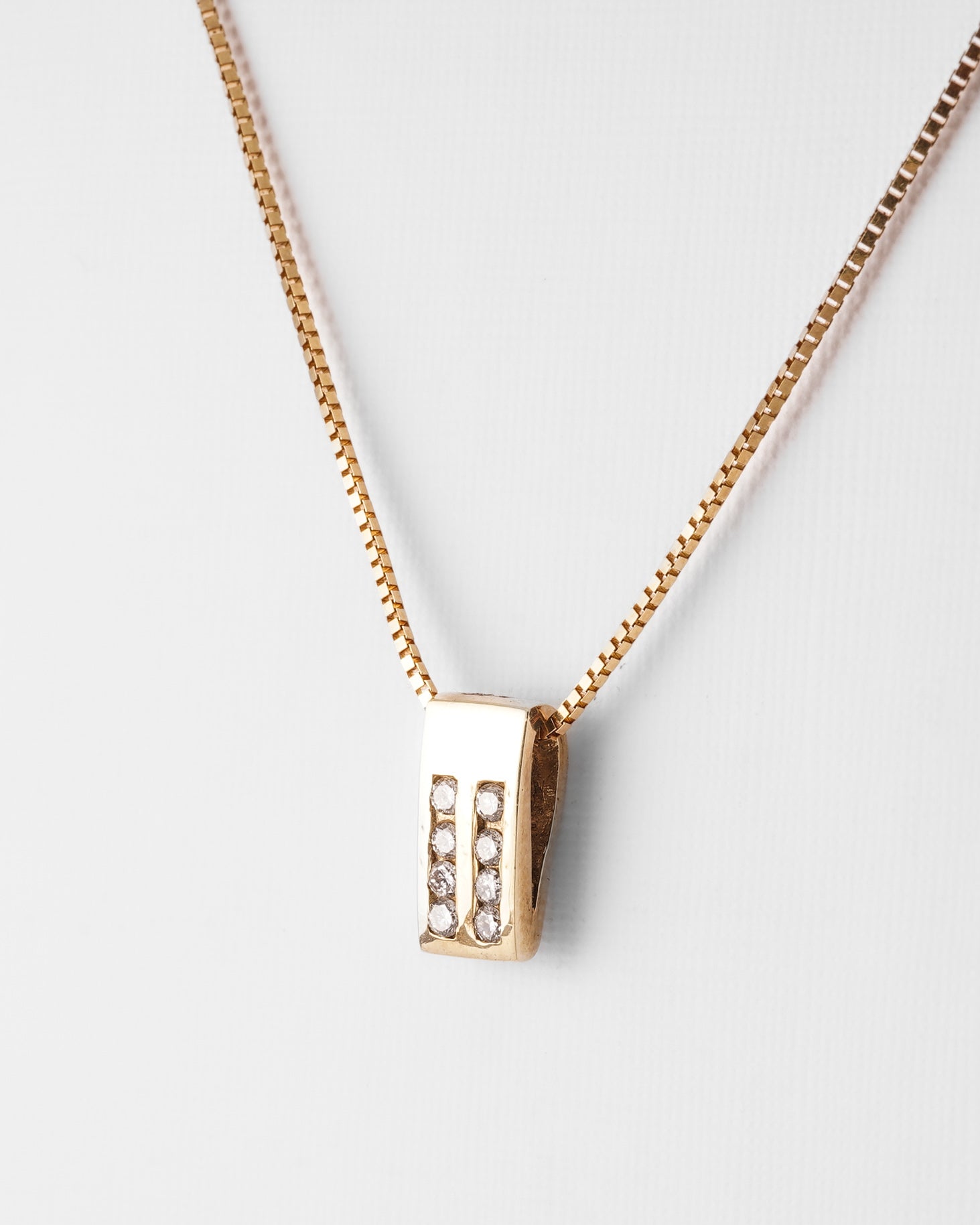 Tessa | 14K Geel Gouden (0.16 kt) Diamanten Hanger