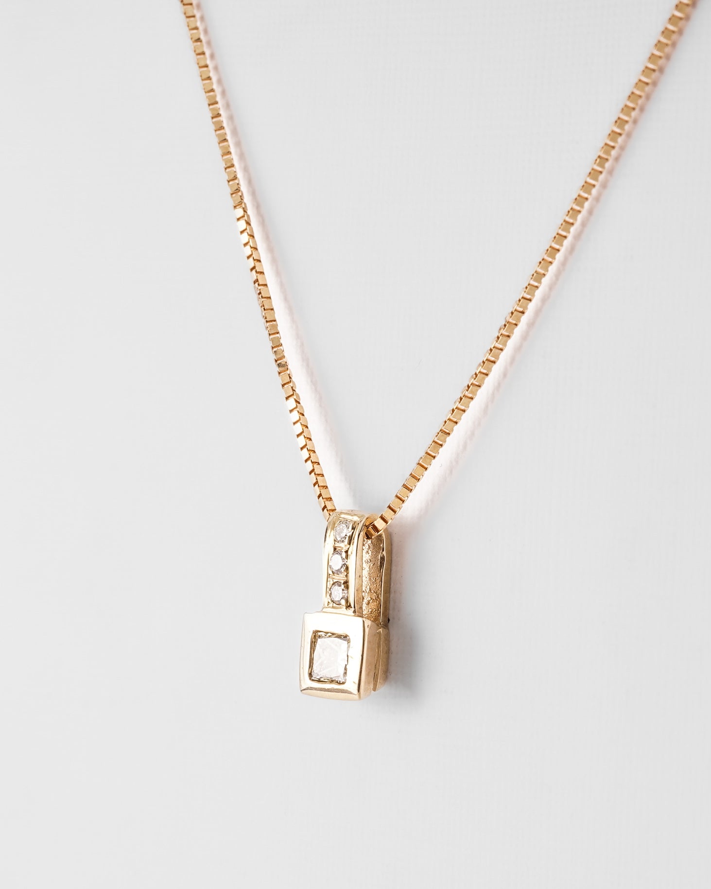 Ema | 14K Geel Gouden (0.26ct) Diamanten Hanger