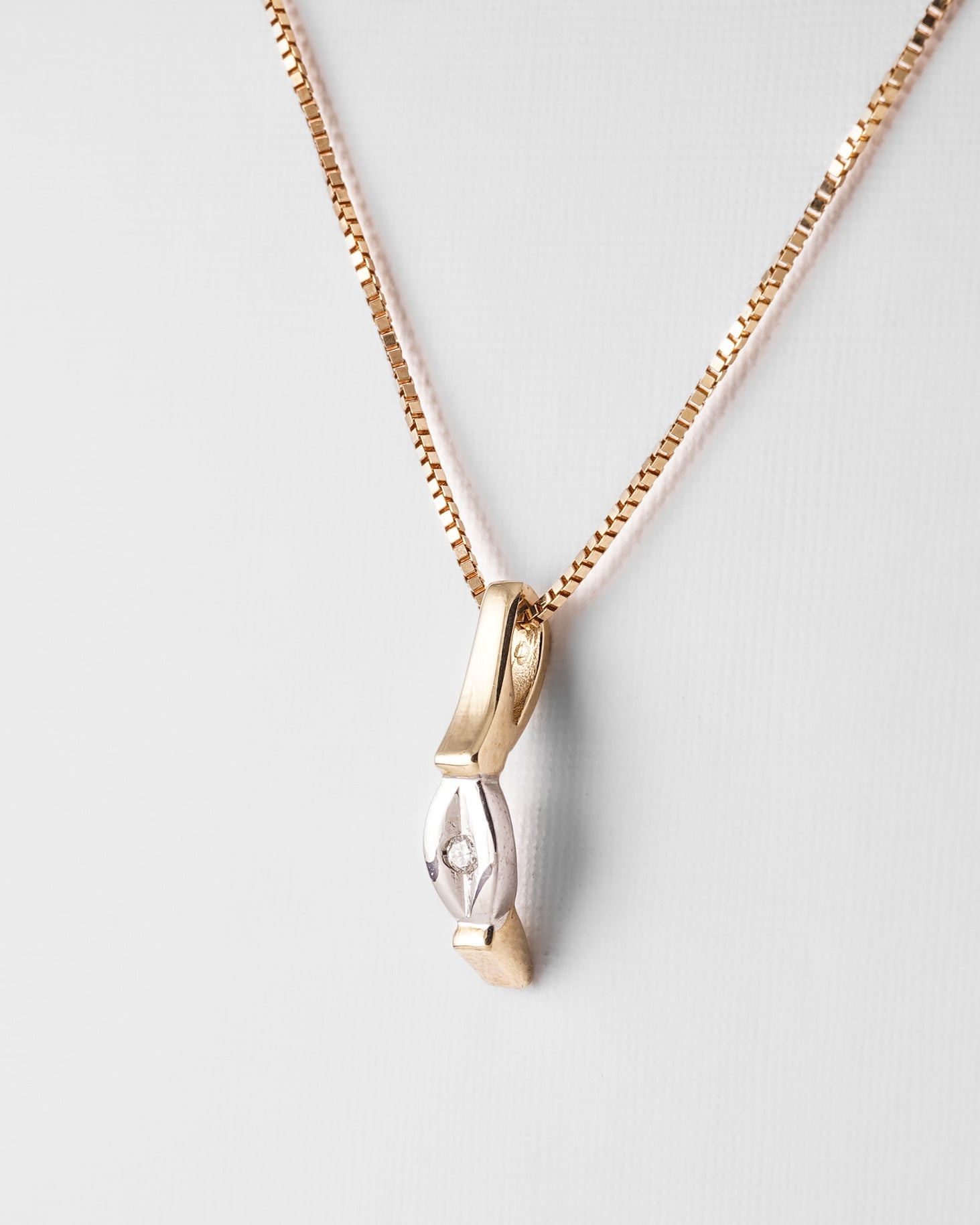 Amelina | Geel Gouden (0.03 kt) Diamanten Hanger
