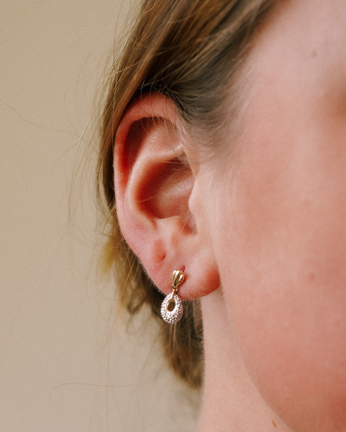 Nira | Vintage Diamant Oorbellen