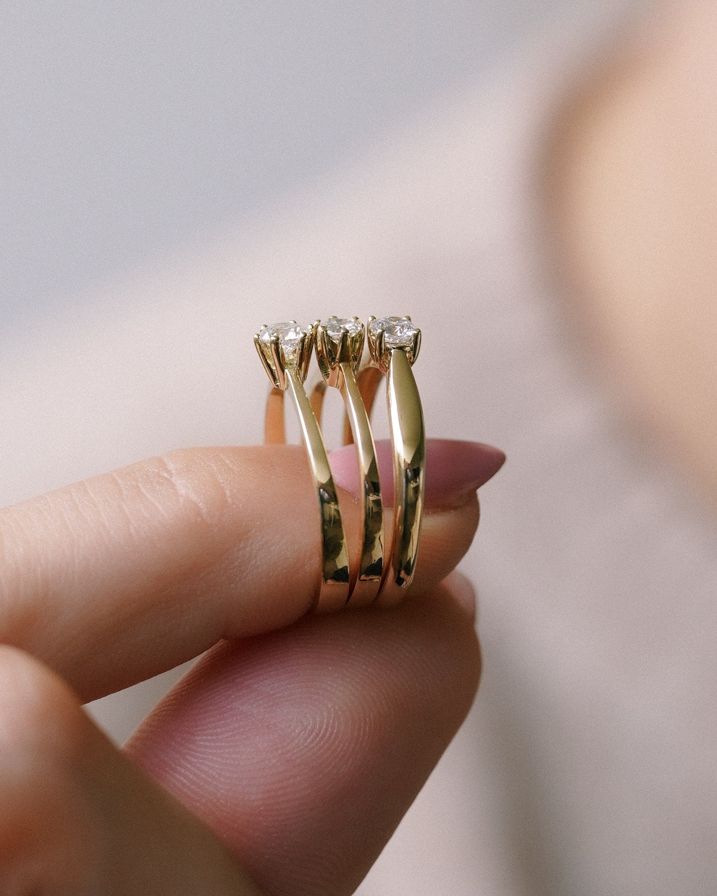 Zaza | 14K Yellow Gold Brilliant (0.22ct) Solitaire Ring