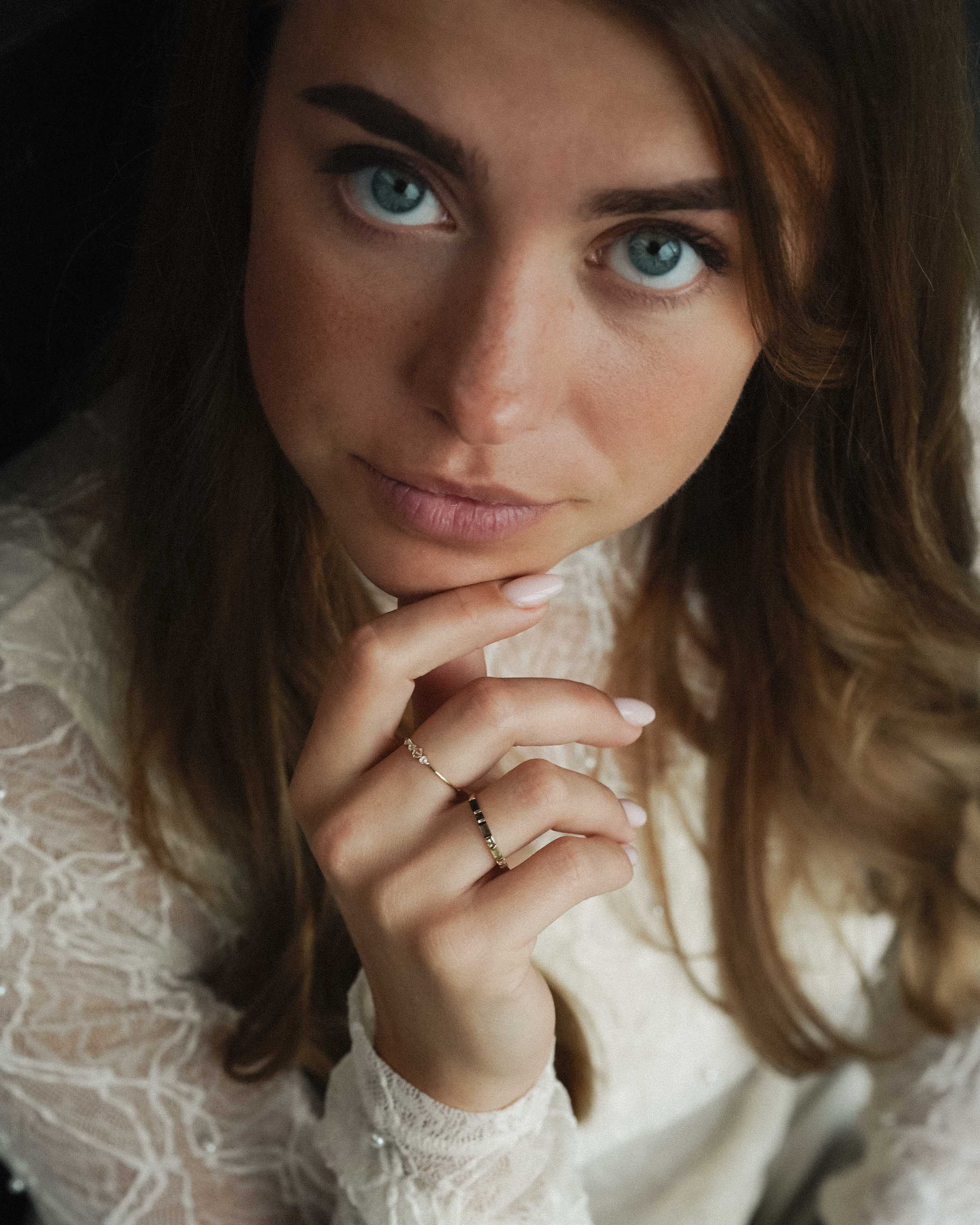 Mirelle | 14K Tourmaline, Olivine & White Sapphire Baguette Ring