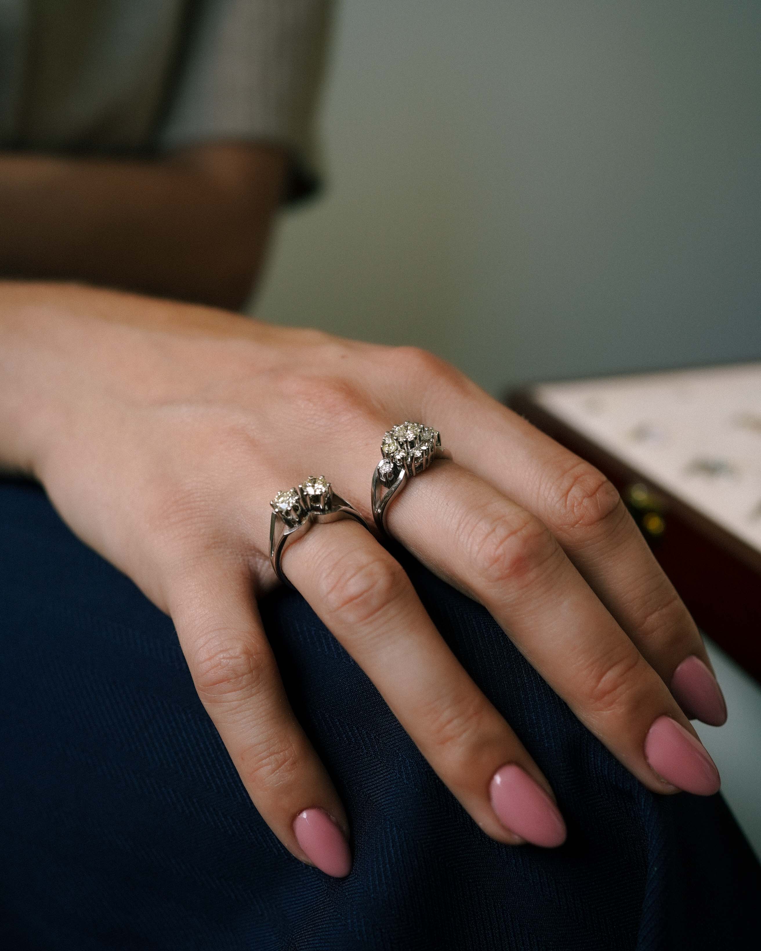 Elien | 14K White Gold Brilliant (1ct) Cluster Ring