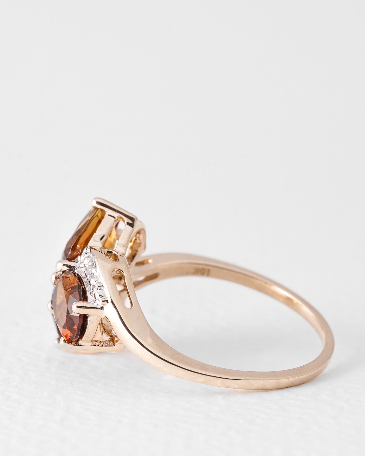 Joli | Vintage Kwarts & Diamant Ring