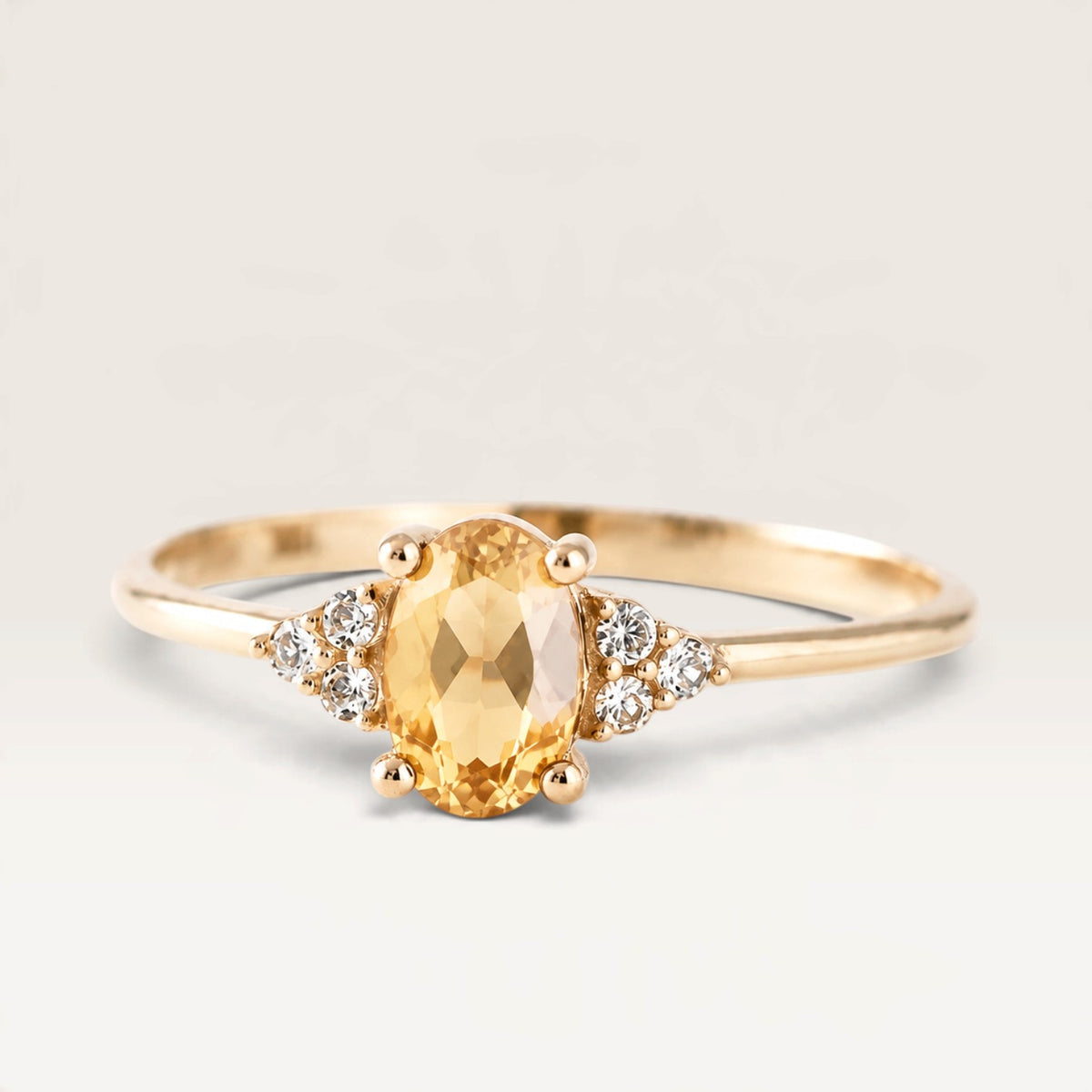 Amelie | Citrien & Diamant Ring