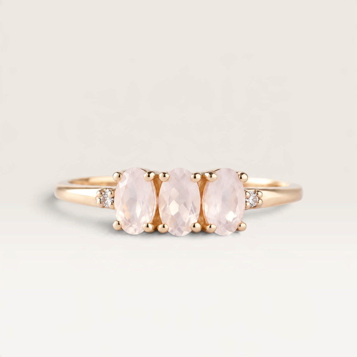 Luna | Regenboogmaansteen & Diamant Ring