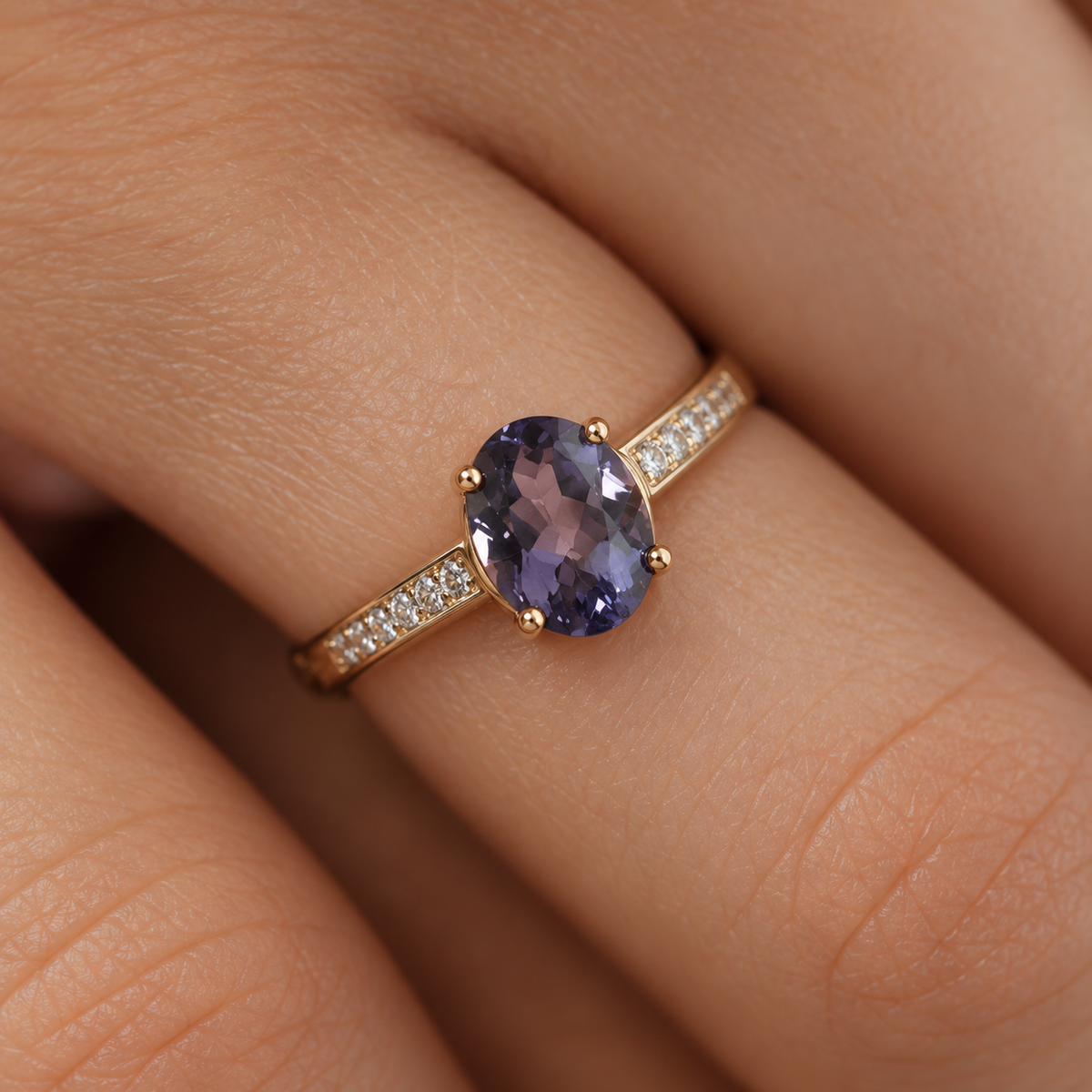 Lolita | Vintage Ioliet en Diamant ring - Menina Amsterdam