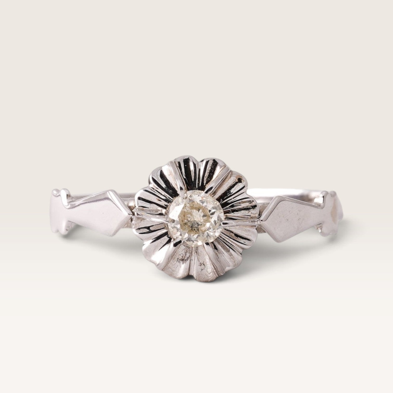 Linea | 14K Diamant Solitair Ring - Menina Amsterdam