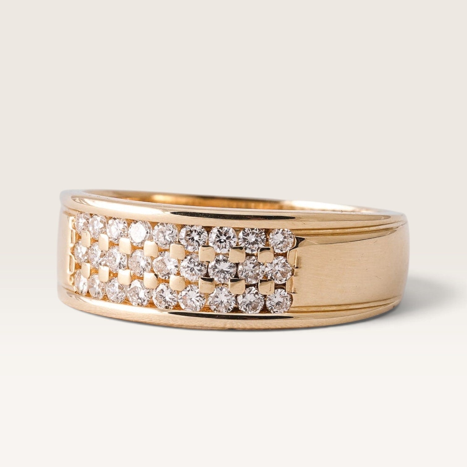 Lysa | 14K Diamant Band Ring - Menina Amsterdam