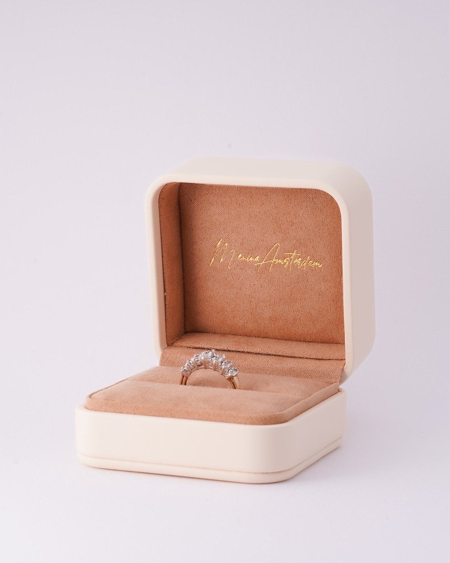 Julie | 9K & 14K Ametrien & Diamant Cluster