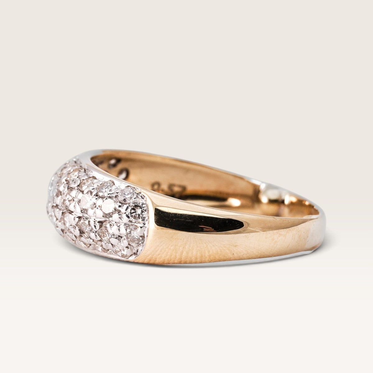 Mirelle | 14K Diamant Pave Ring - Menina Amsterdam