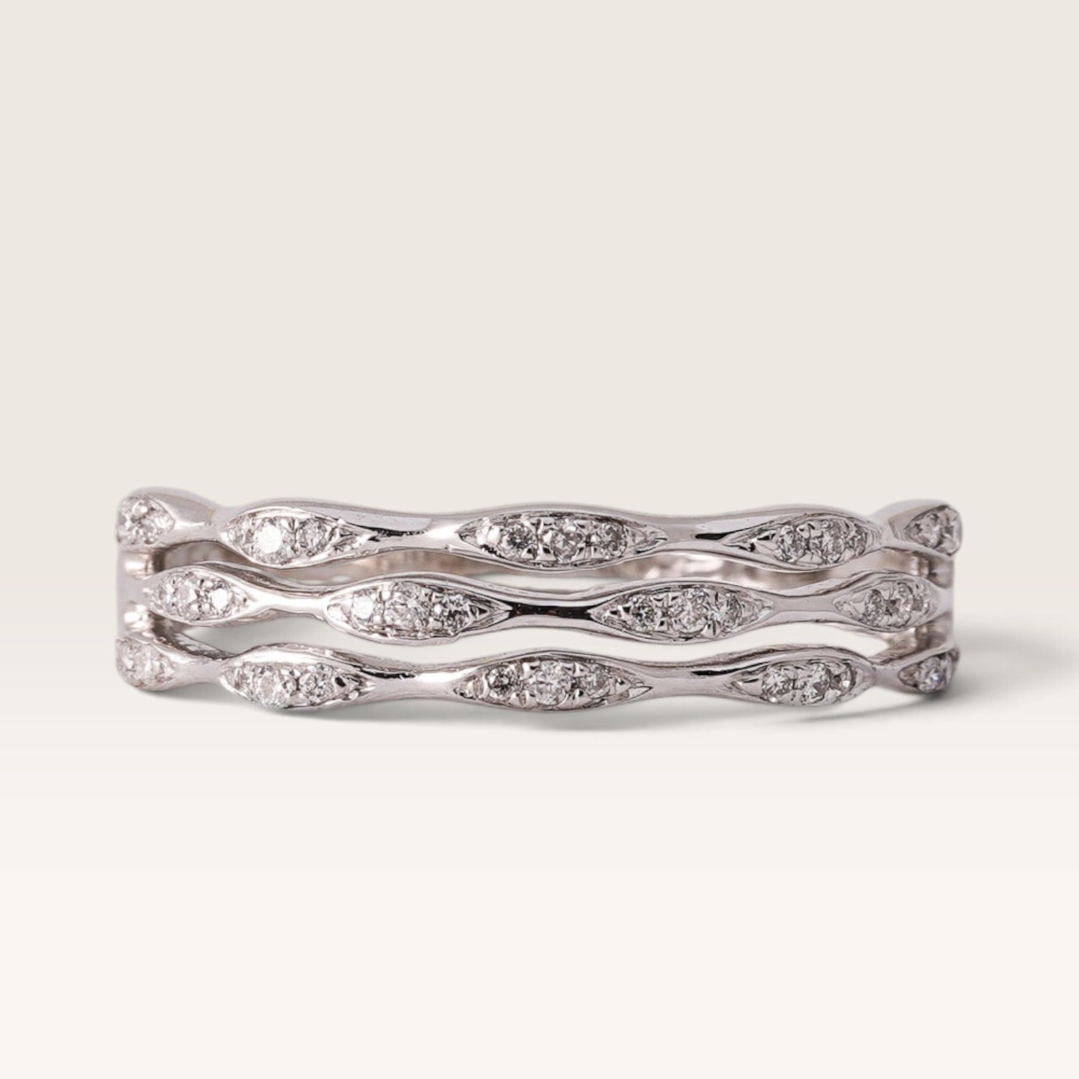 Nira | 14K Diamant Band Ring - Menina Amsterdam