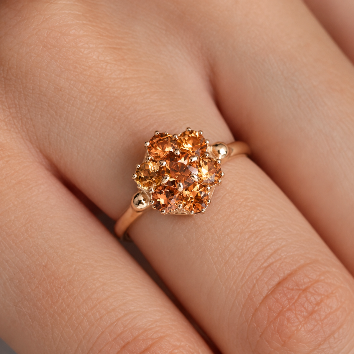 Brigitte | Vintage Citrien ring - Menina Amsterdam