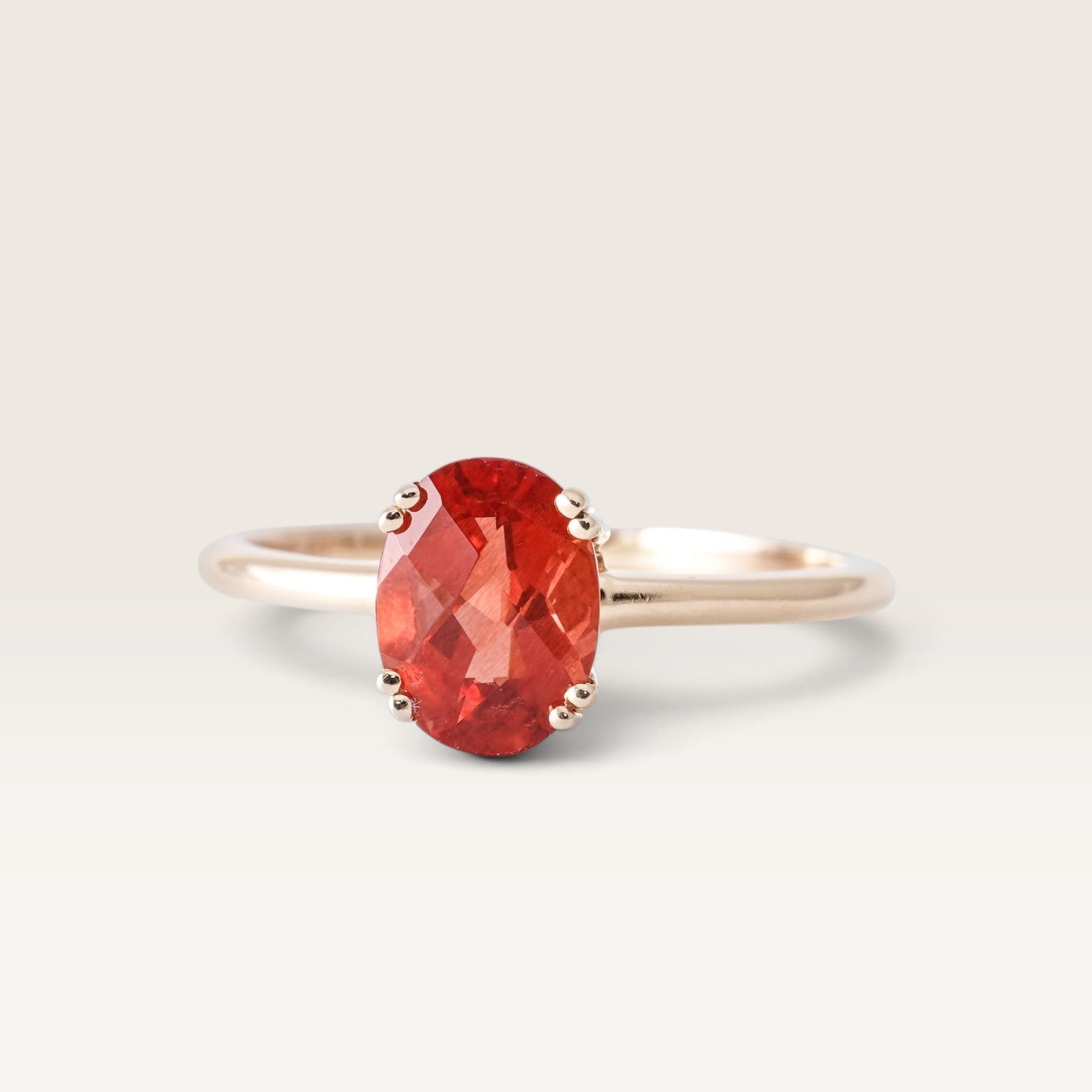 Reva | Vintage Toermalijn Solitaire Ring - Menina Amsterdam