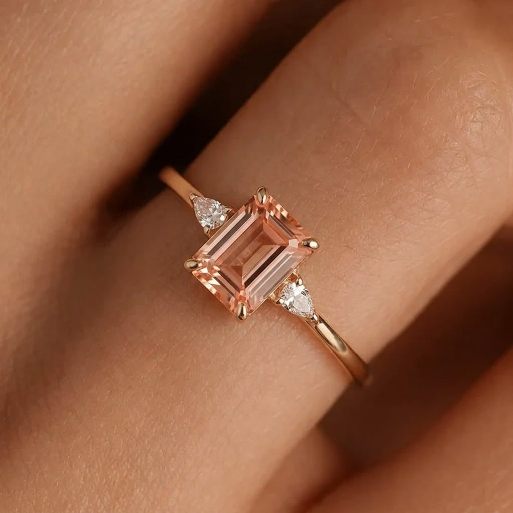 Rosalie | Morganiet & Diamant Ring