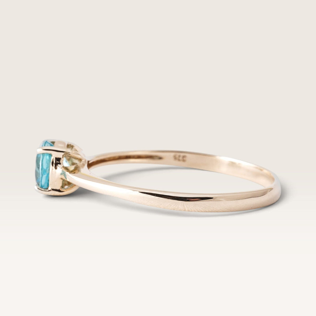 Saya | Vintage blauwe Topaas Dress Ring - Menina Amsterdam