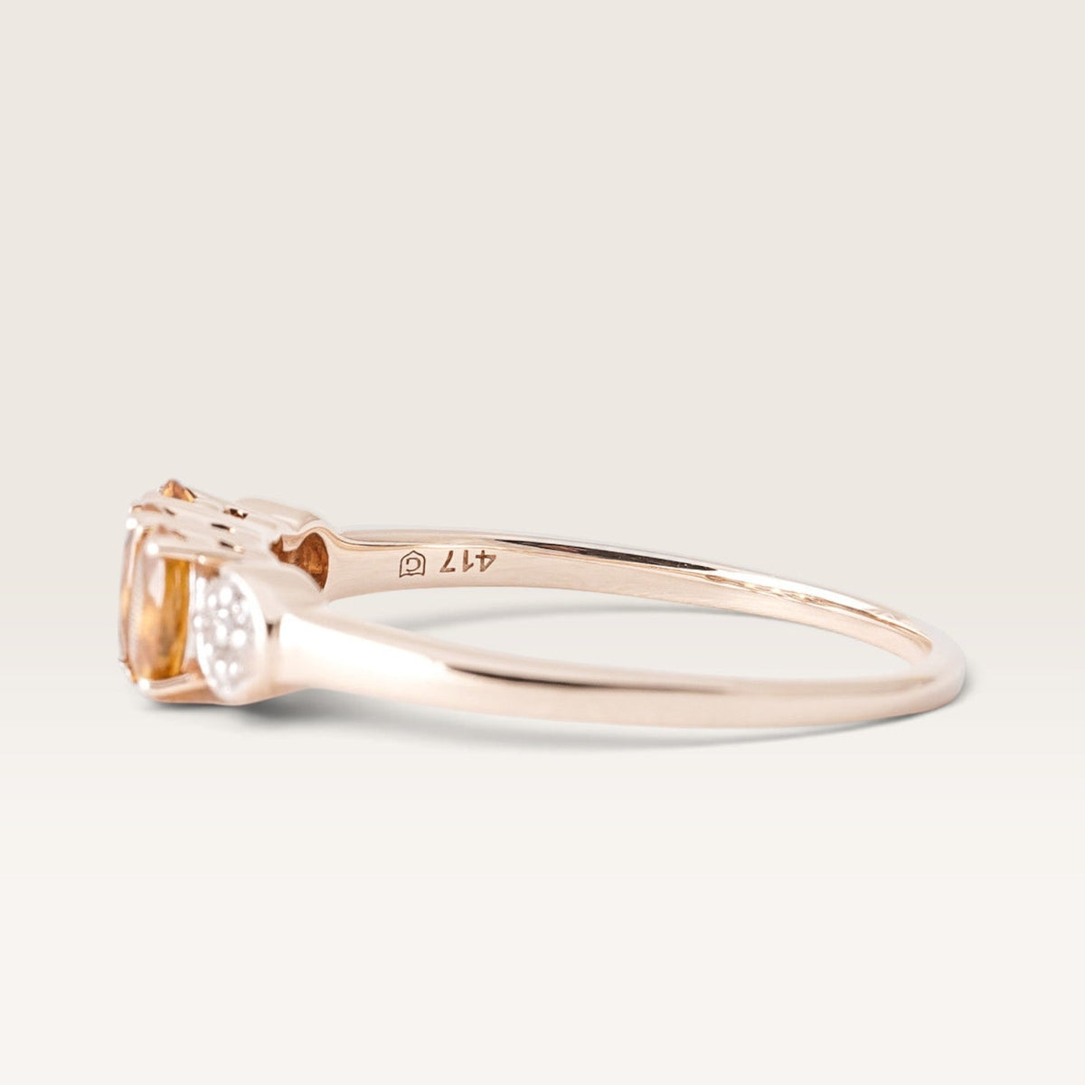 Sien | Vintage Titaniet en Diamant Dress Ring - Menina Amsterdam