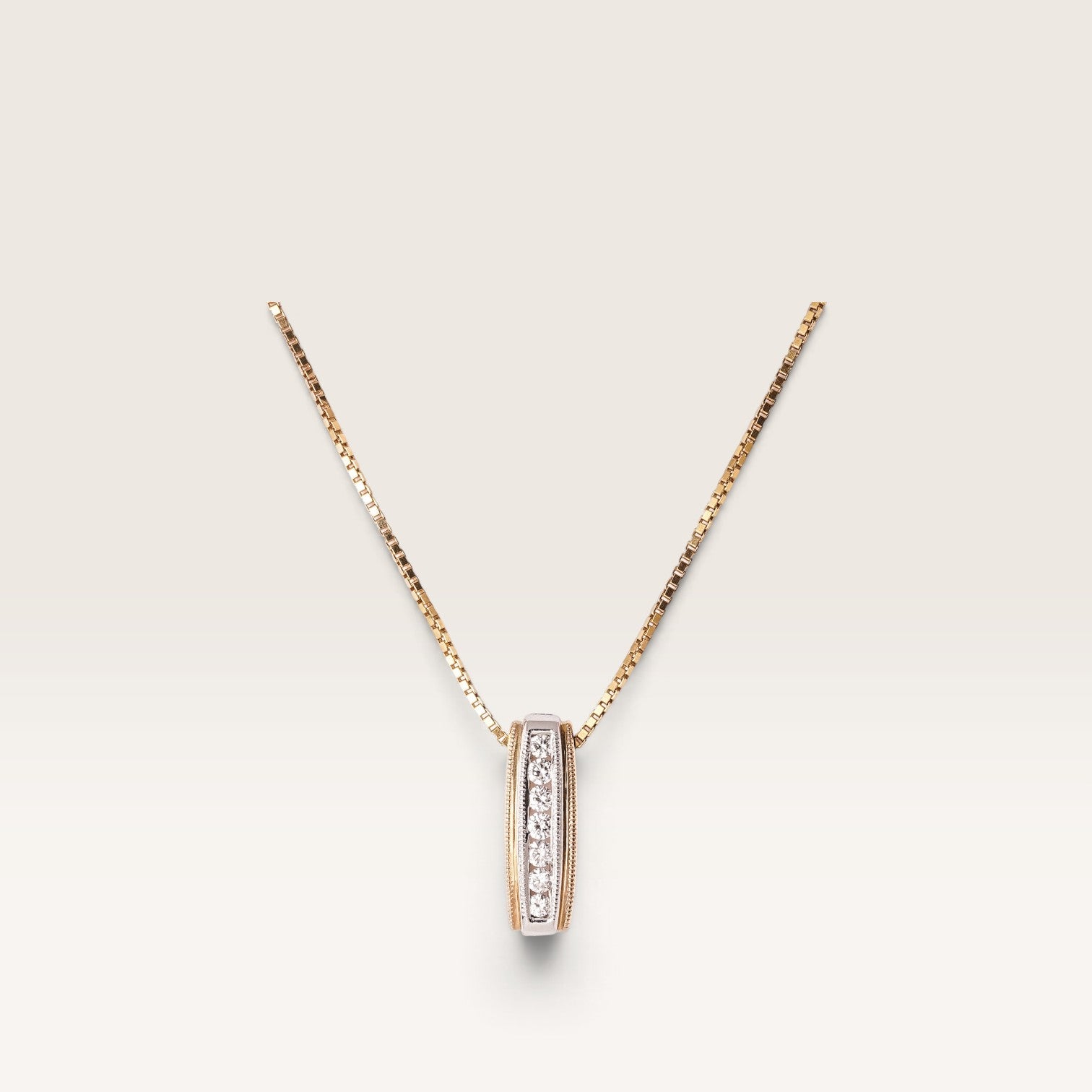 Aurélie | 14K Diamant Hanger - Menina Amsterdam
