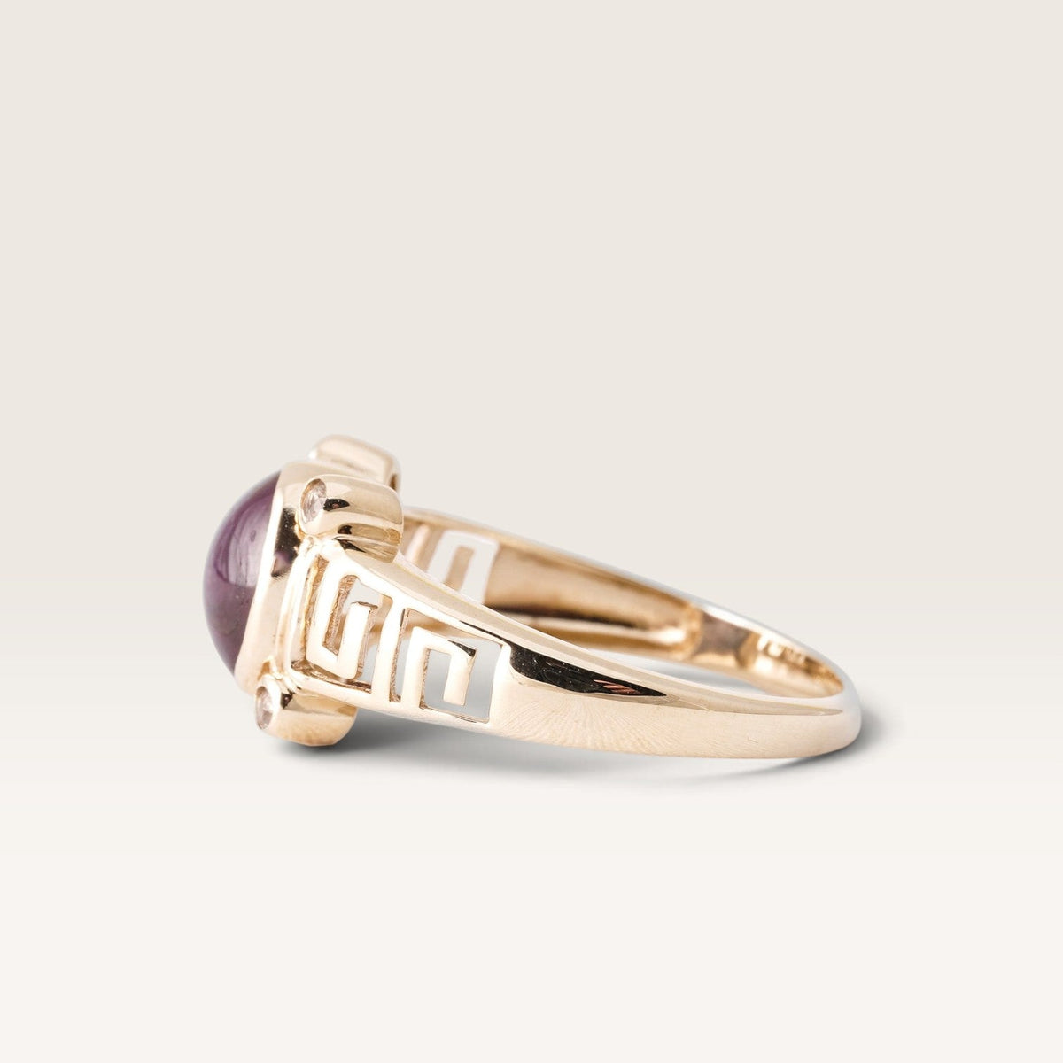 Corinna | Vintage Sterrobijn & Topaas Solitaire Ring - Menina Amsterdam