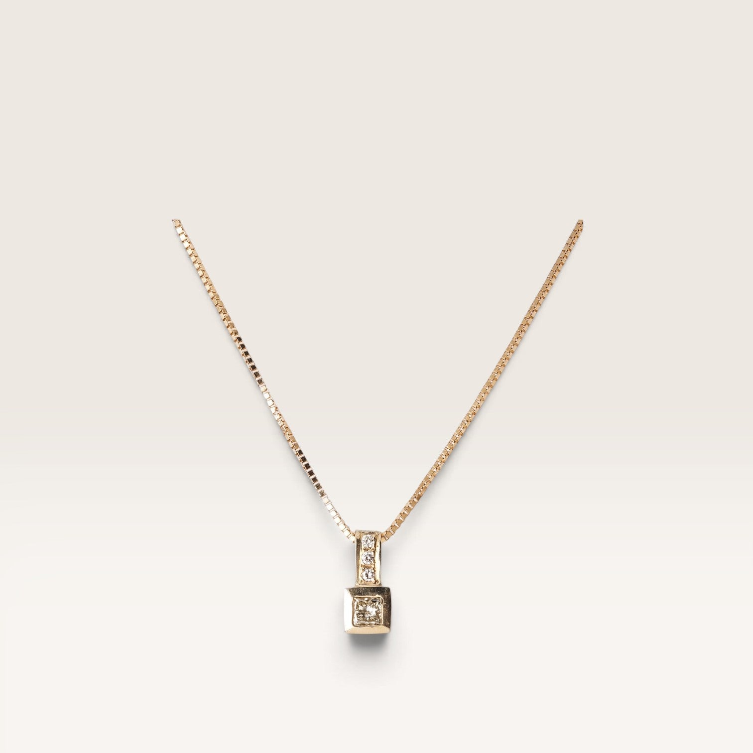 Ema | 14K Diamant Hanger - Menina Amsterdam