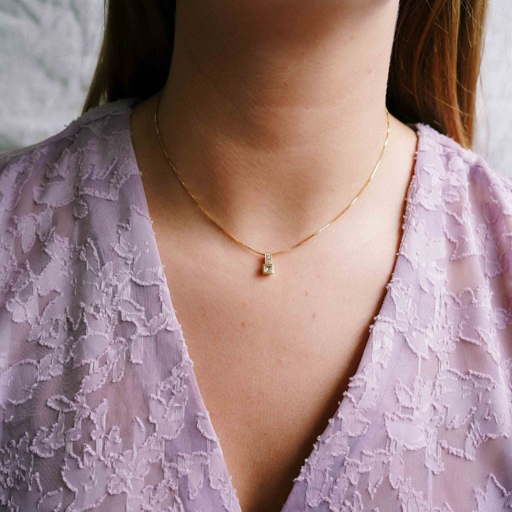 Ema | 14K Diamant Hanger - Menina Amsterdam