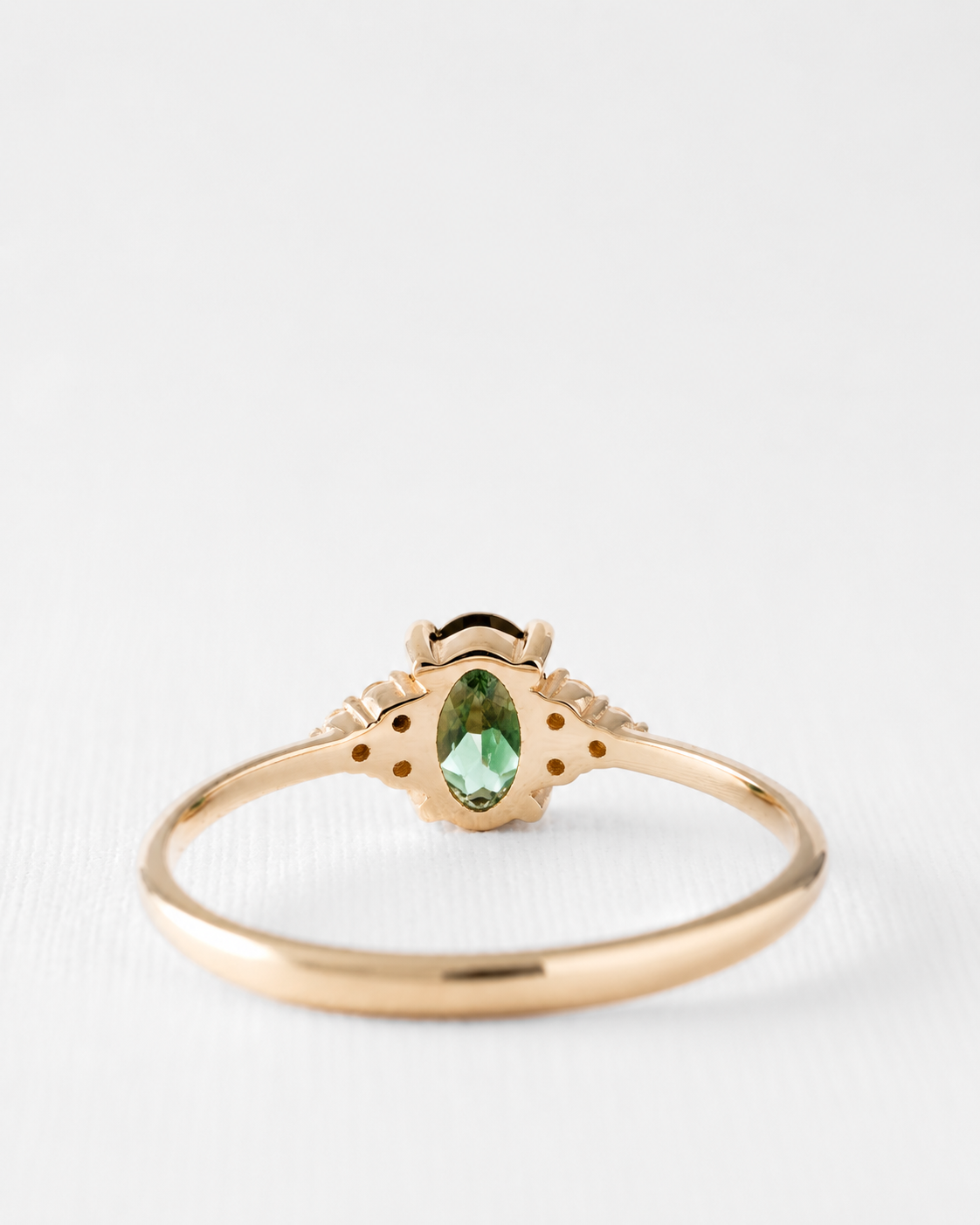 Valerie | Groene Toermalijn & Diamant Ring - Menina Amsterdam