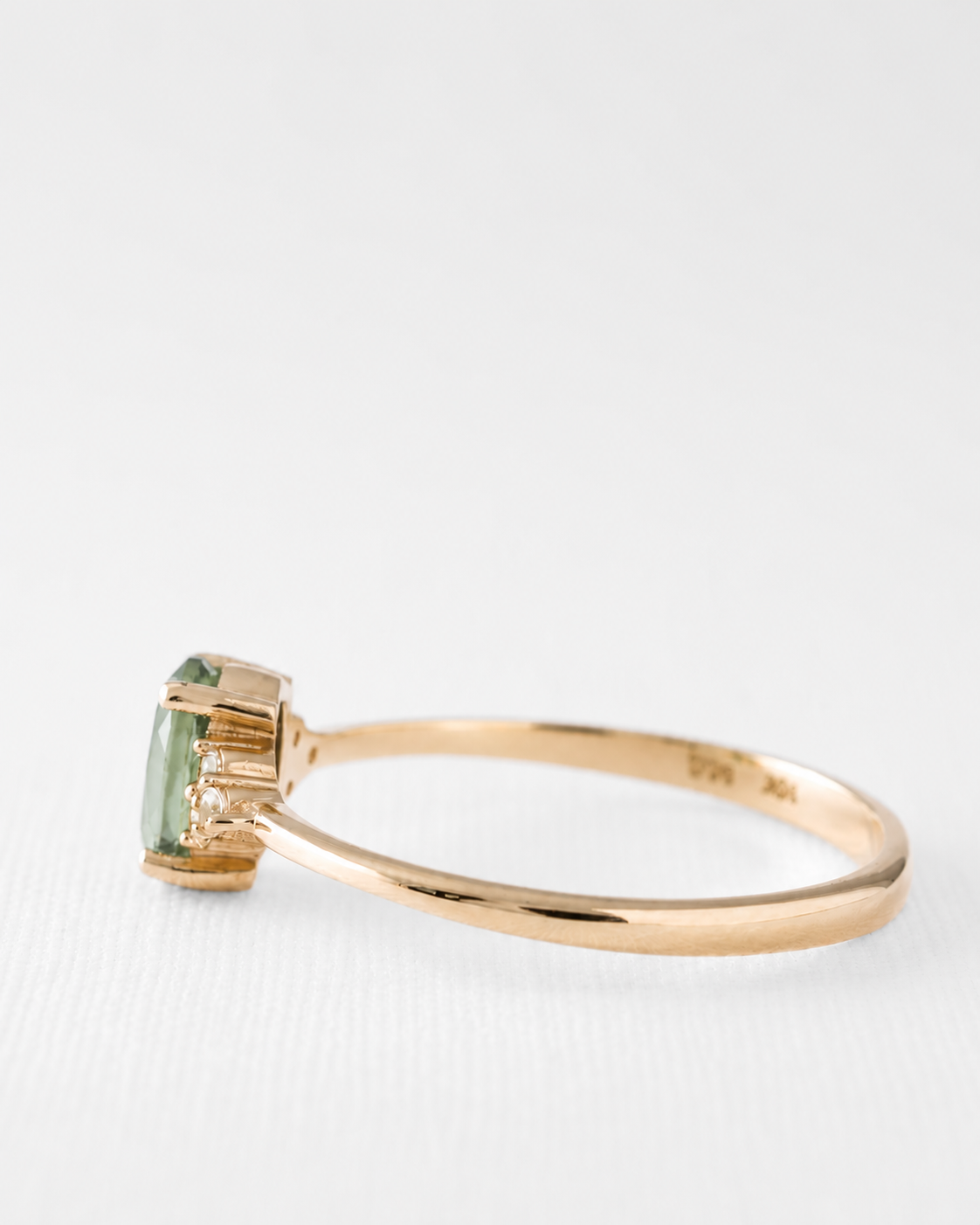 Valerie | Groene Toermalijn & Diamant Ring - Menina Amsterdam