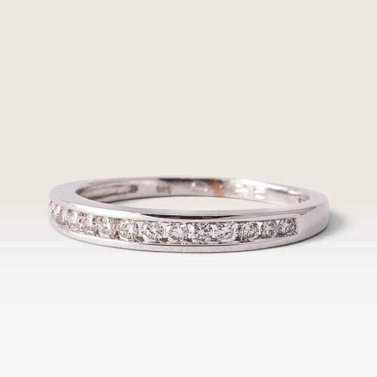 Lirie | 14K Diamond Half Eternity Ring - Menina Amsterdam