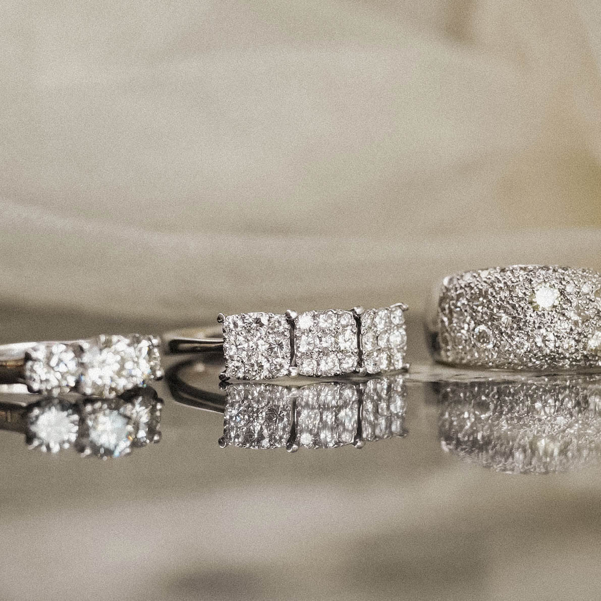 Lydiana | 18K Diamant Driesteen Ring - Menina Amsterdam