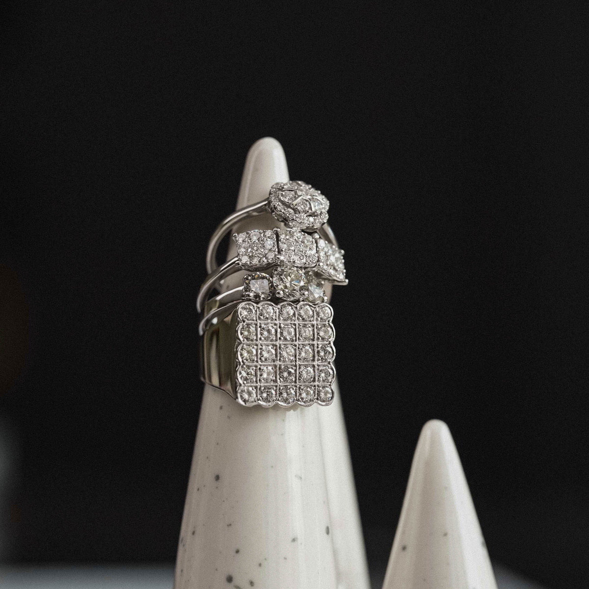 Lydiana | 18K Diamant Driesteen Ring - Menina Amsterdam