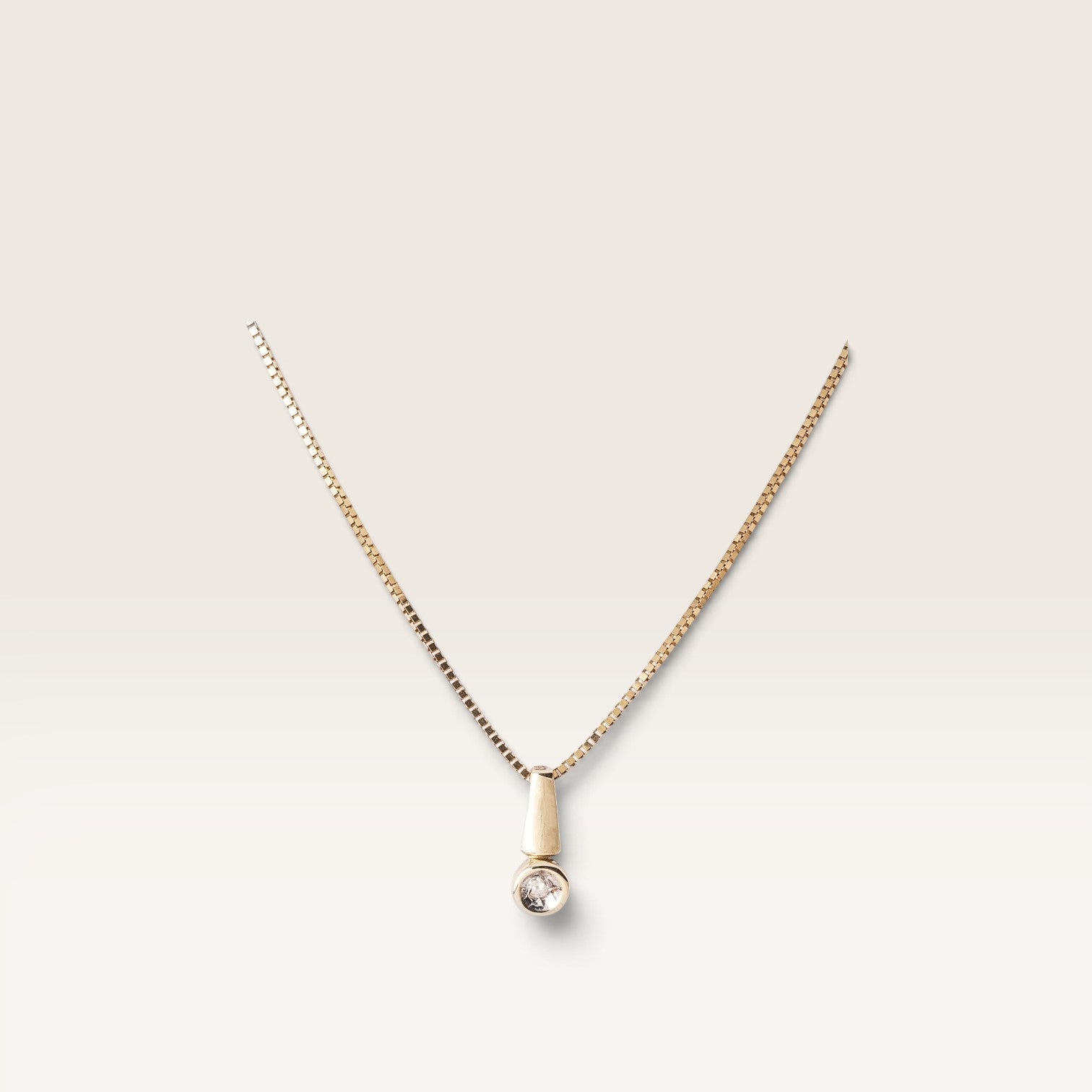 Mireille | 14K Diamant Hanger - Menina Amsterdam