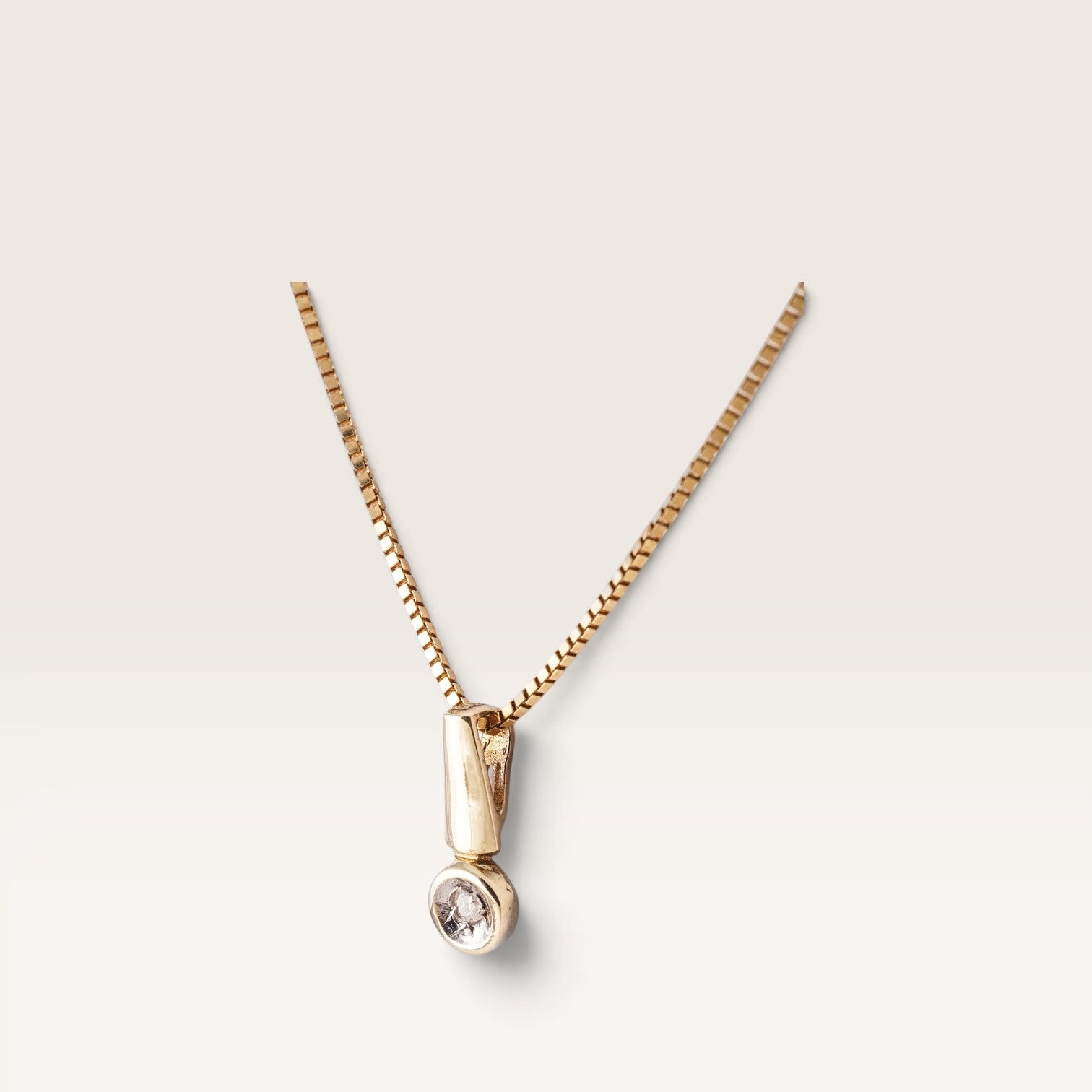 Mireille | 14K Diamond Pendant - Menina Amsterdam