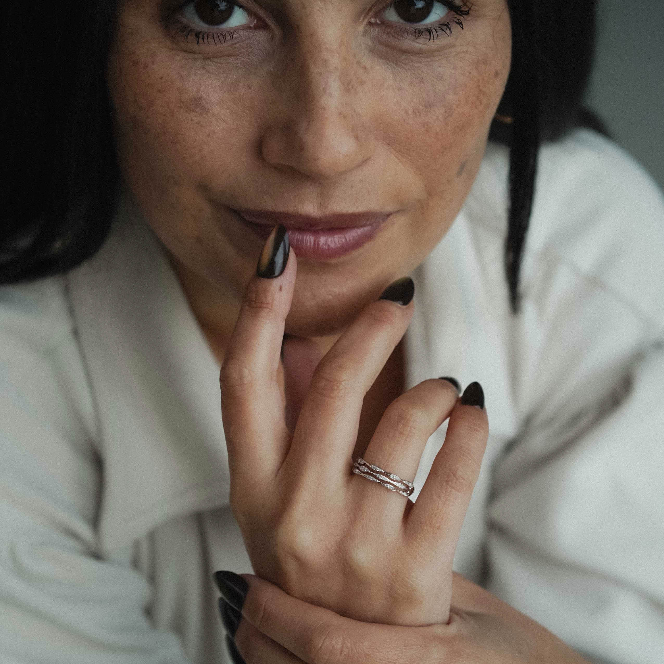 Nira | 14K Diamant Band Ring - Menina Amsterdam