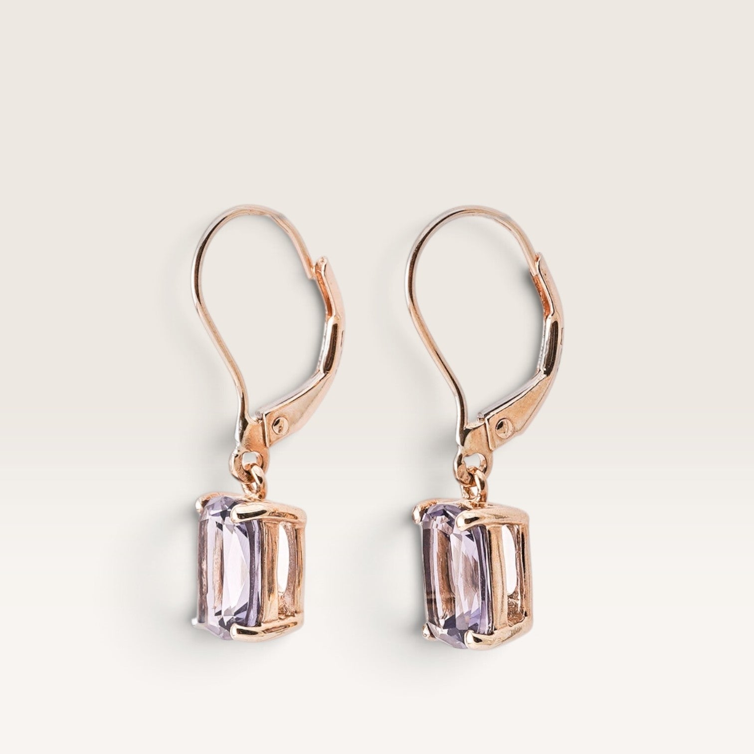 Nourelle | Vintage Blueberry Kwarts Oorbellen - Menina Amsterdam