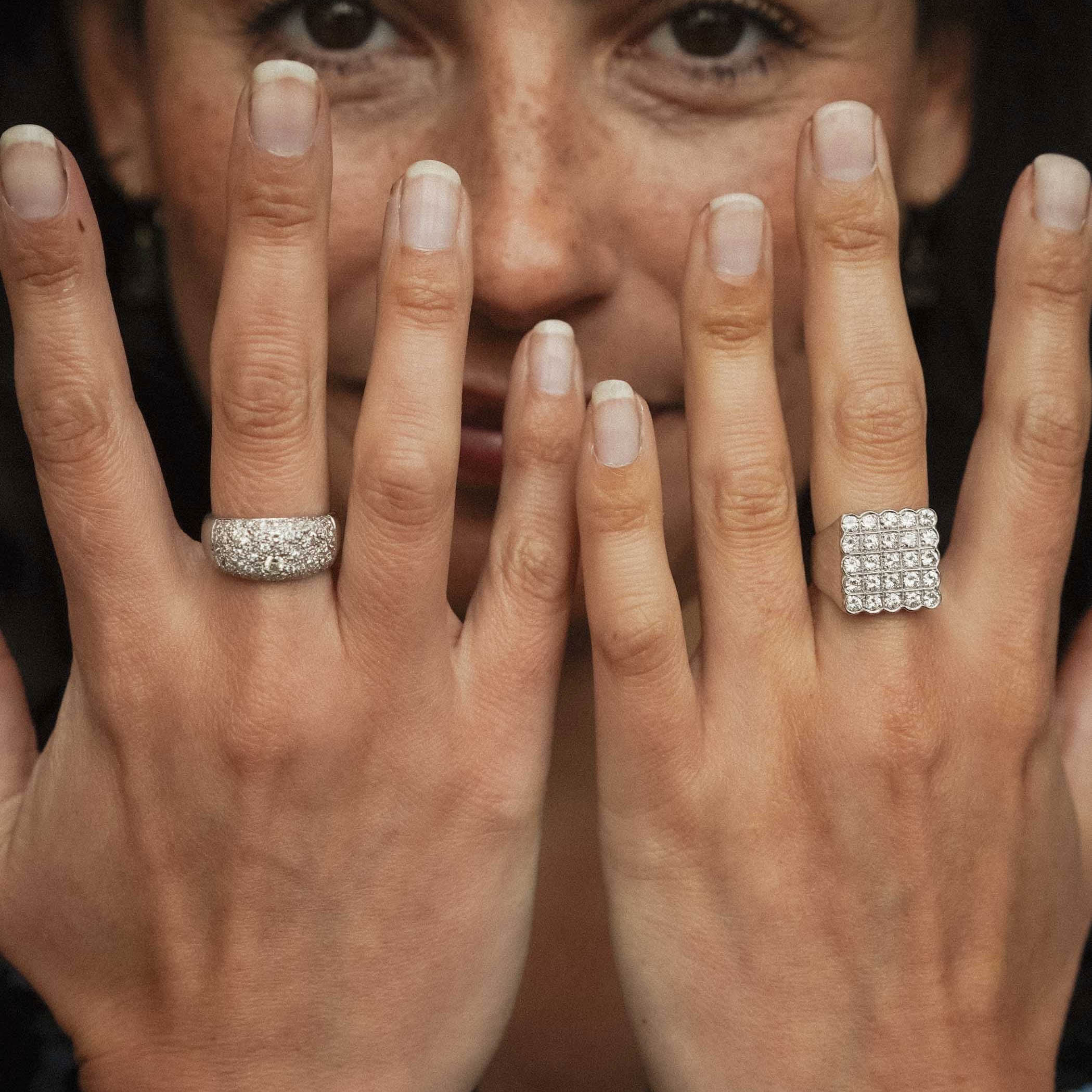 Talissa | 14K Diamant Pave Ring - Menina Amsterdam