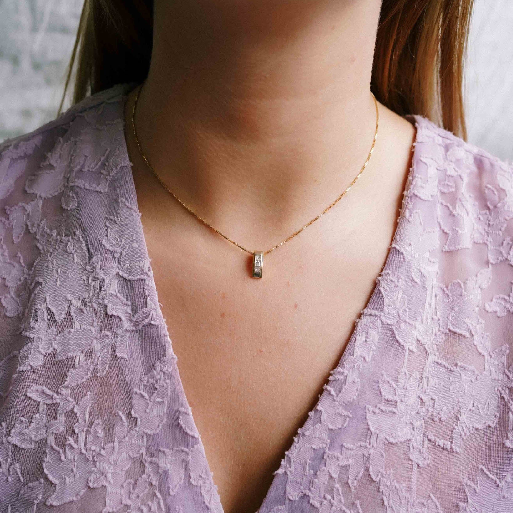 Tami | 14K Diamant Hanger - Menina Amsterdam