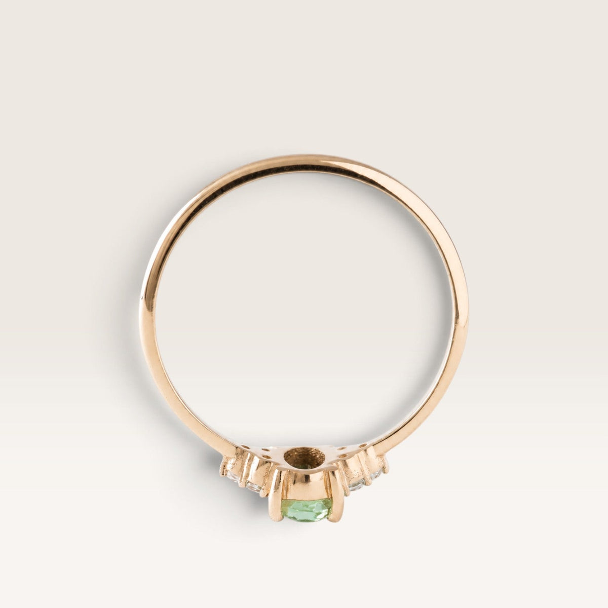 Valerie | Groene Toermalijn & Diamant Ring - Menina Amsterdam