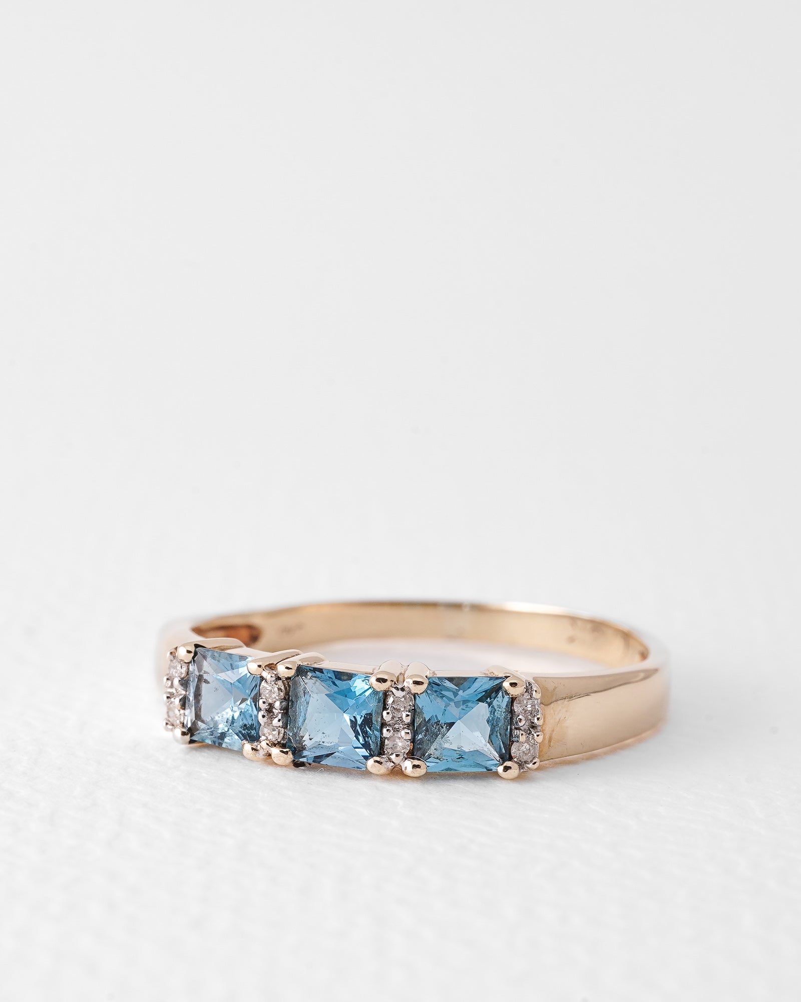 Fiora | Vintage Topaz & Diamond Ring