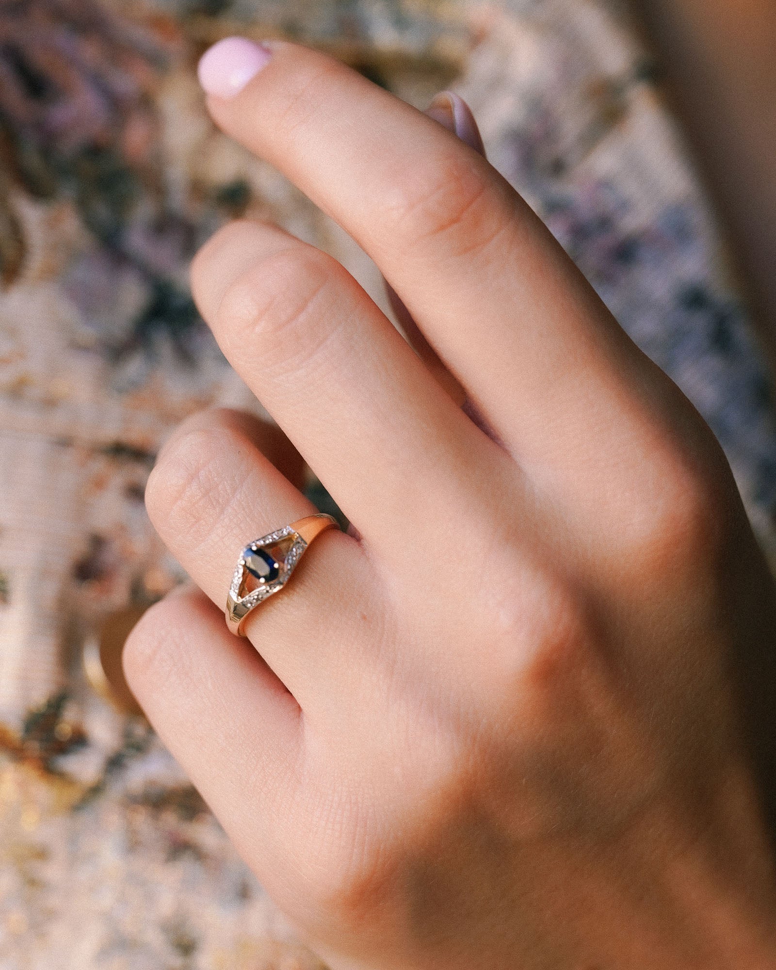Liorah | Vintage Sapphire & Diamond Ring