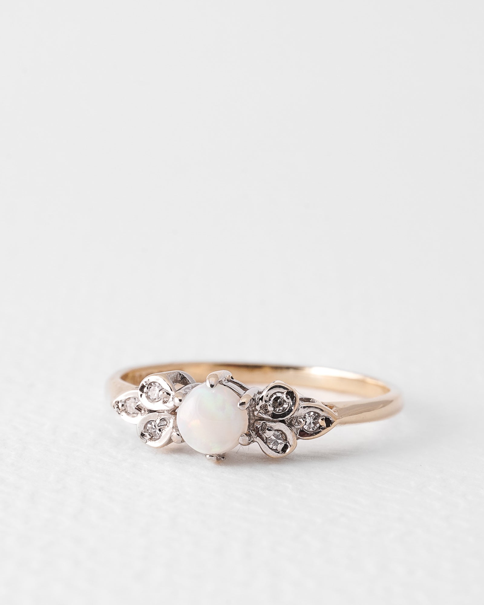 Faith | Vintage Opal & Diamond Cluster