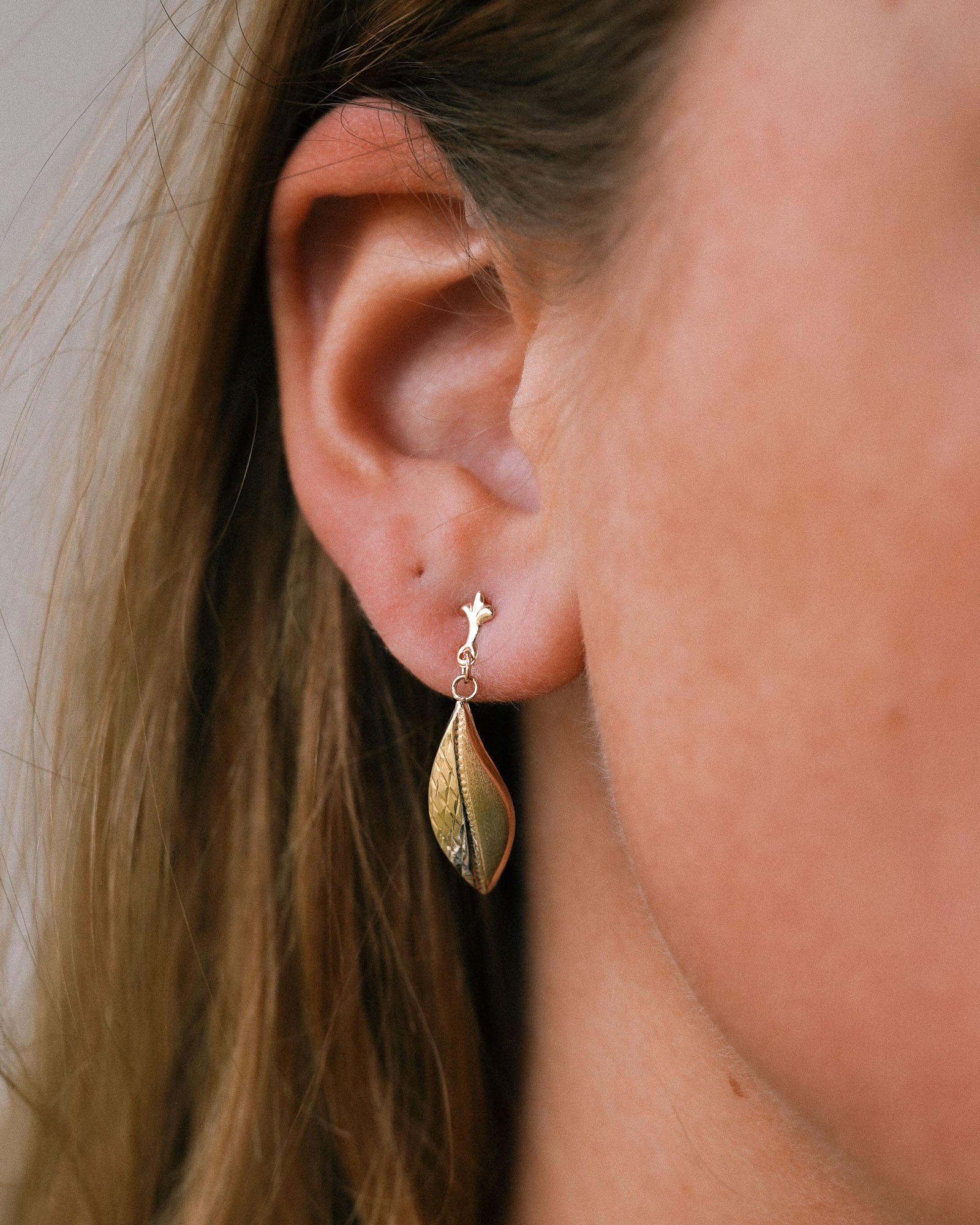 Coralie | Vintage Gold Earrings