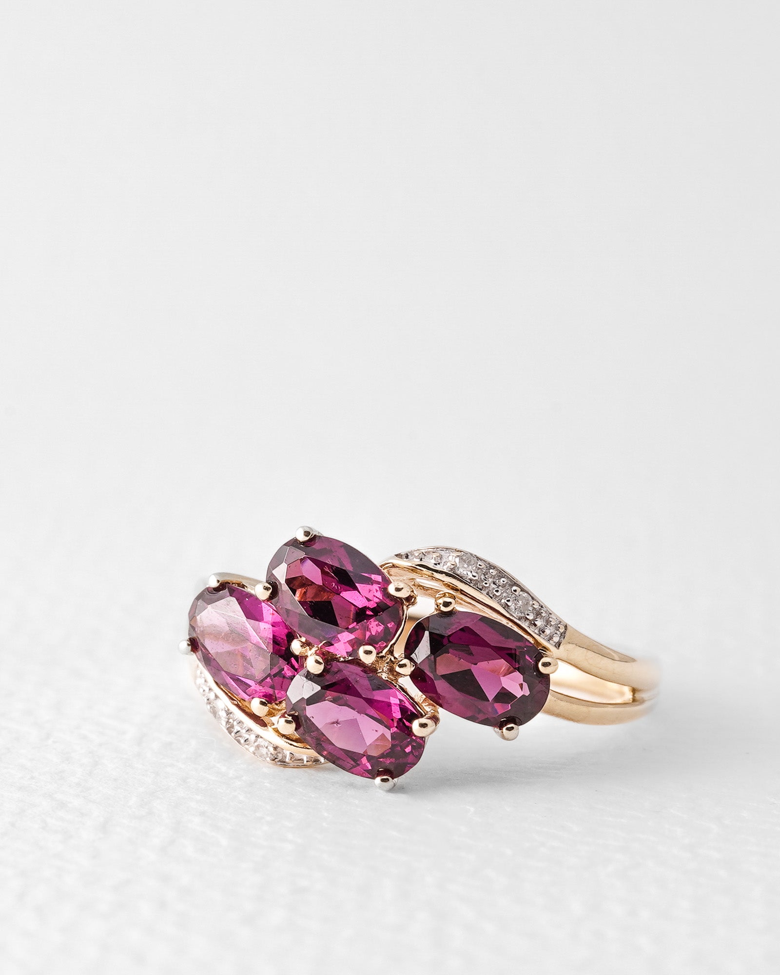 Amelina | Vintage Almandine Garnet & Diamond Dress