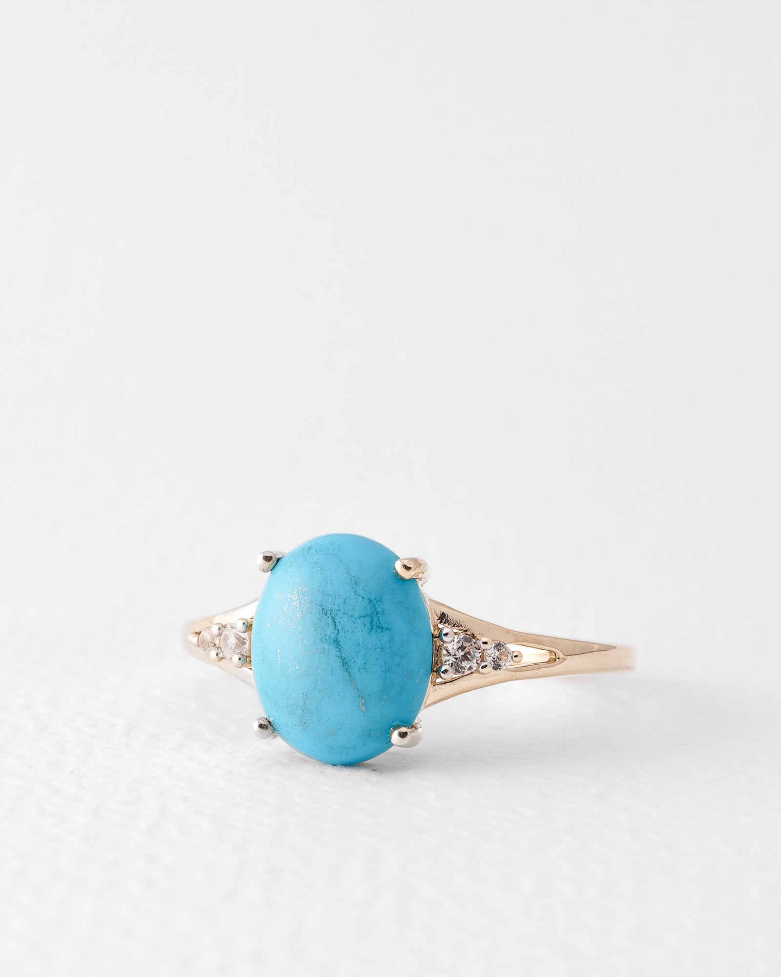Orielle | Vintage Turquoise & White Sapphire