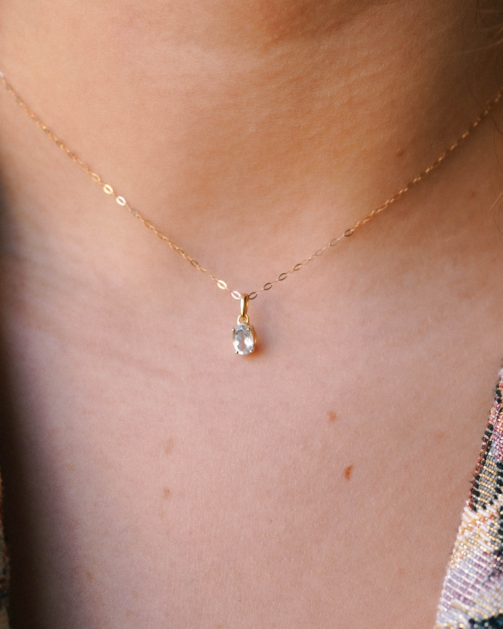 Aisling | Vintage Blue Topaz Pendant