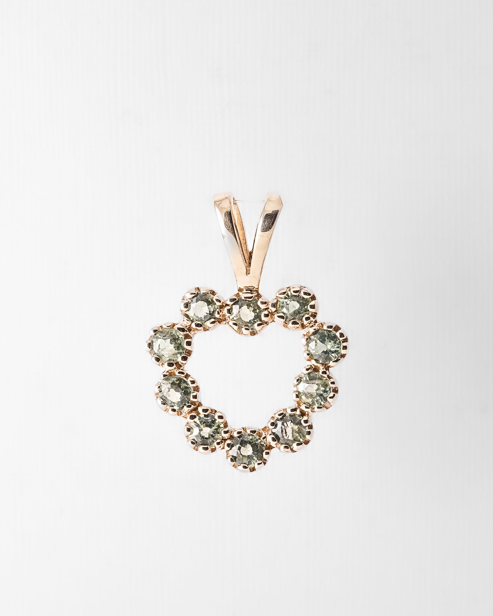 Carlina | Vintage Green Sapphire Pendant